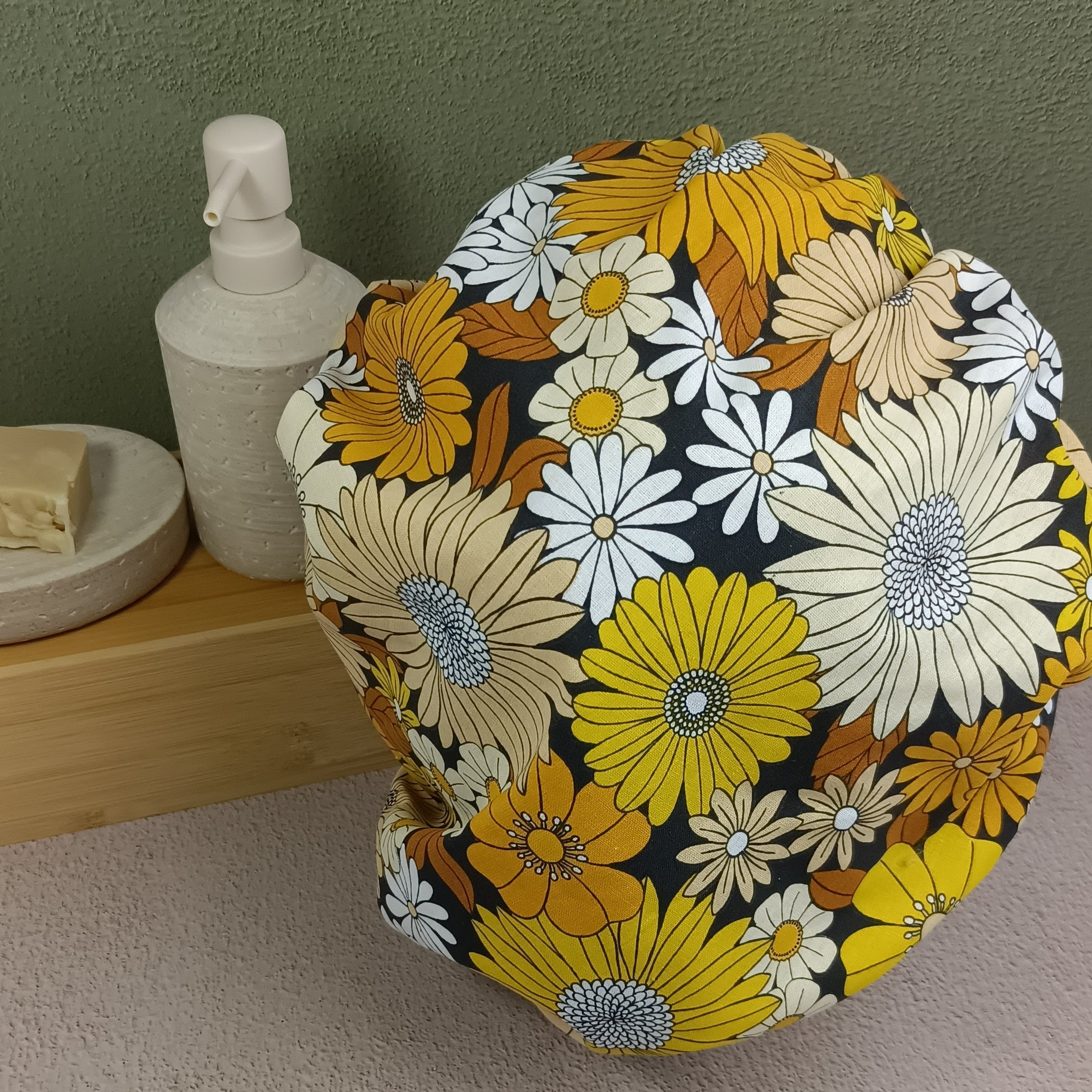 Bonnet de soin cheveux Ibiza jaune