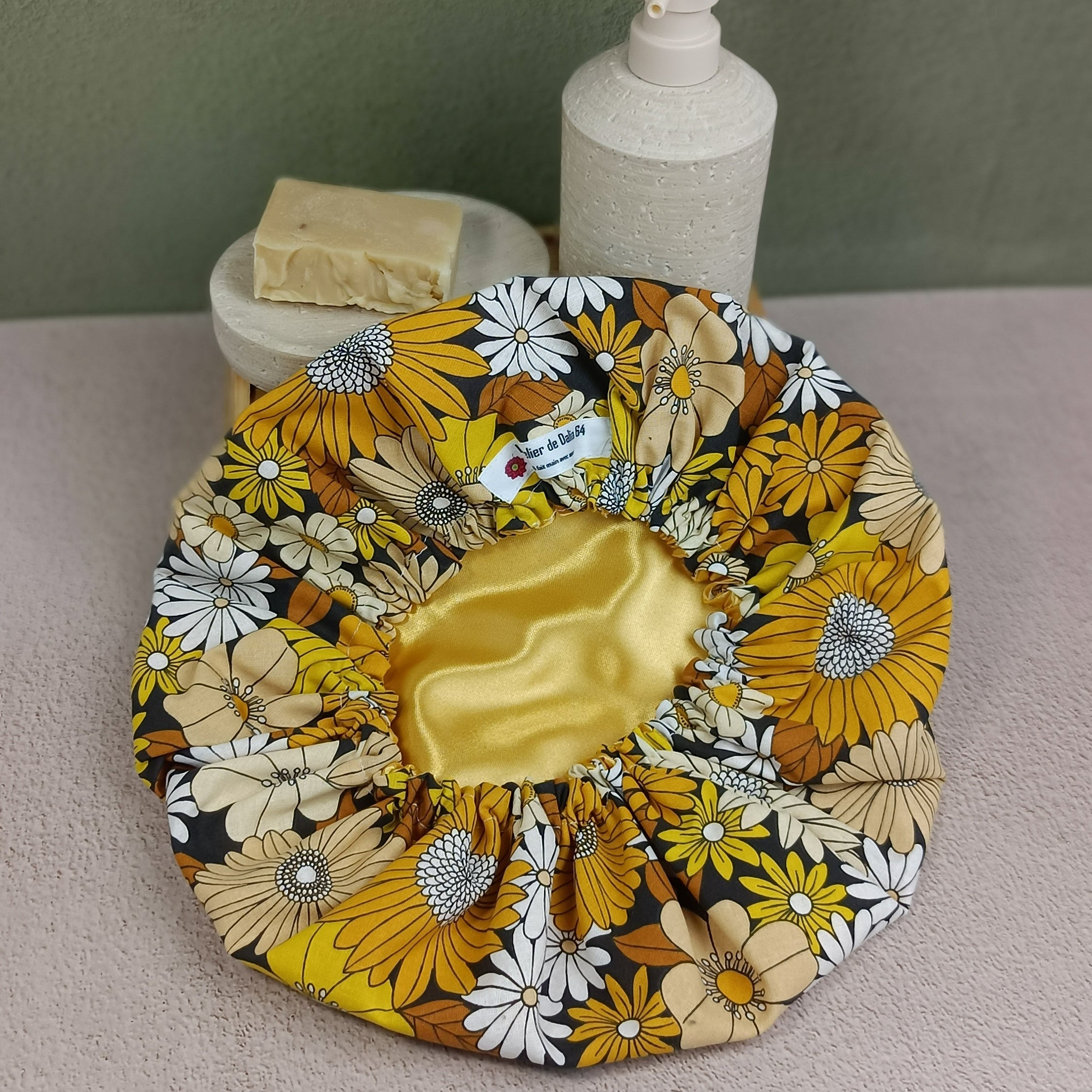 Bonnet de soin cheveux Ibiza jaune