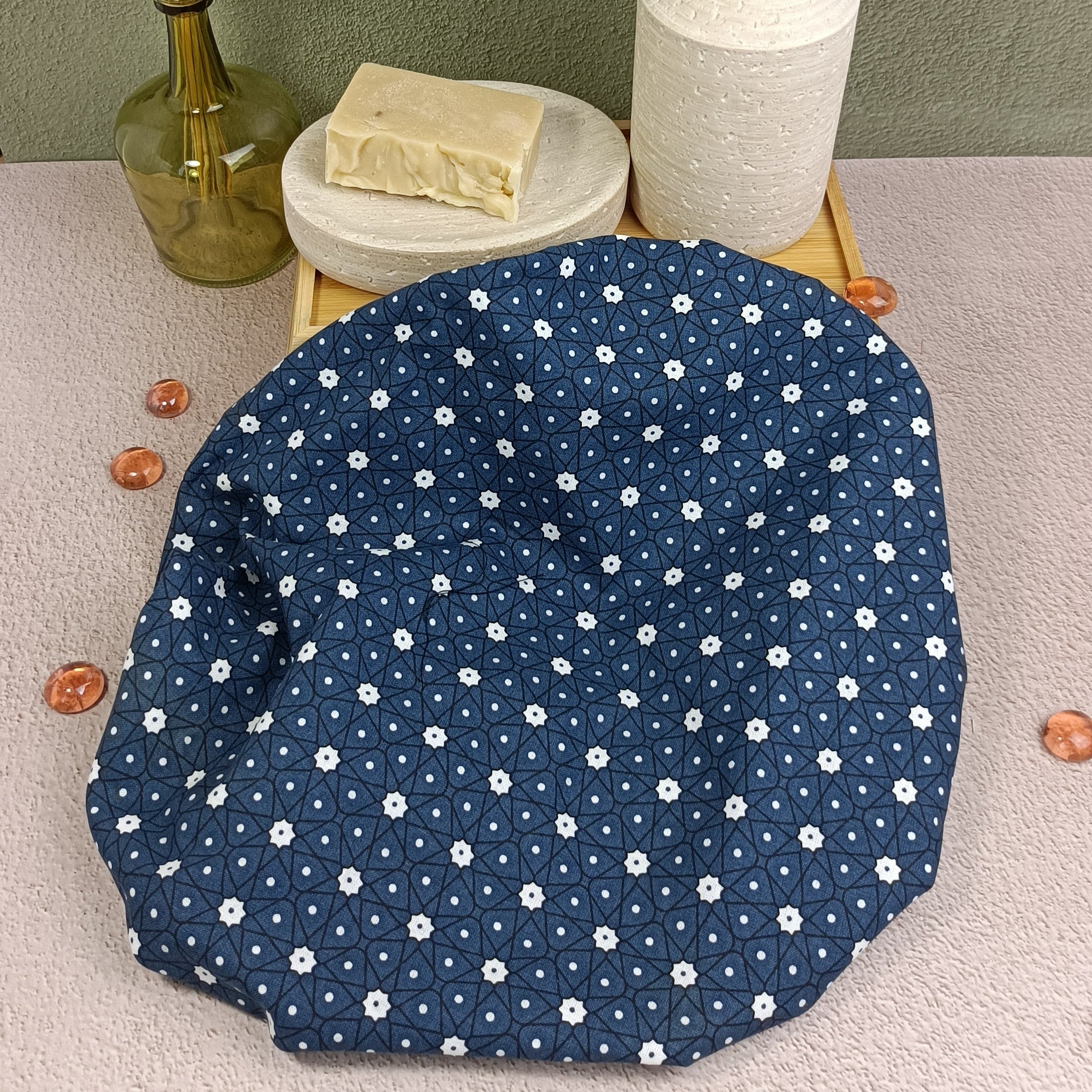 Bonnet de soin cheveux céramik marine