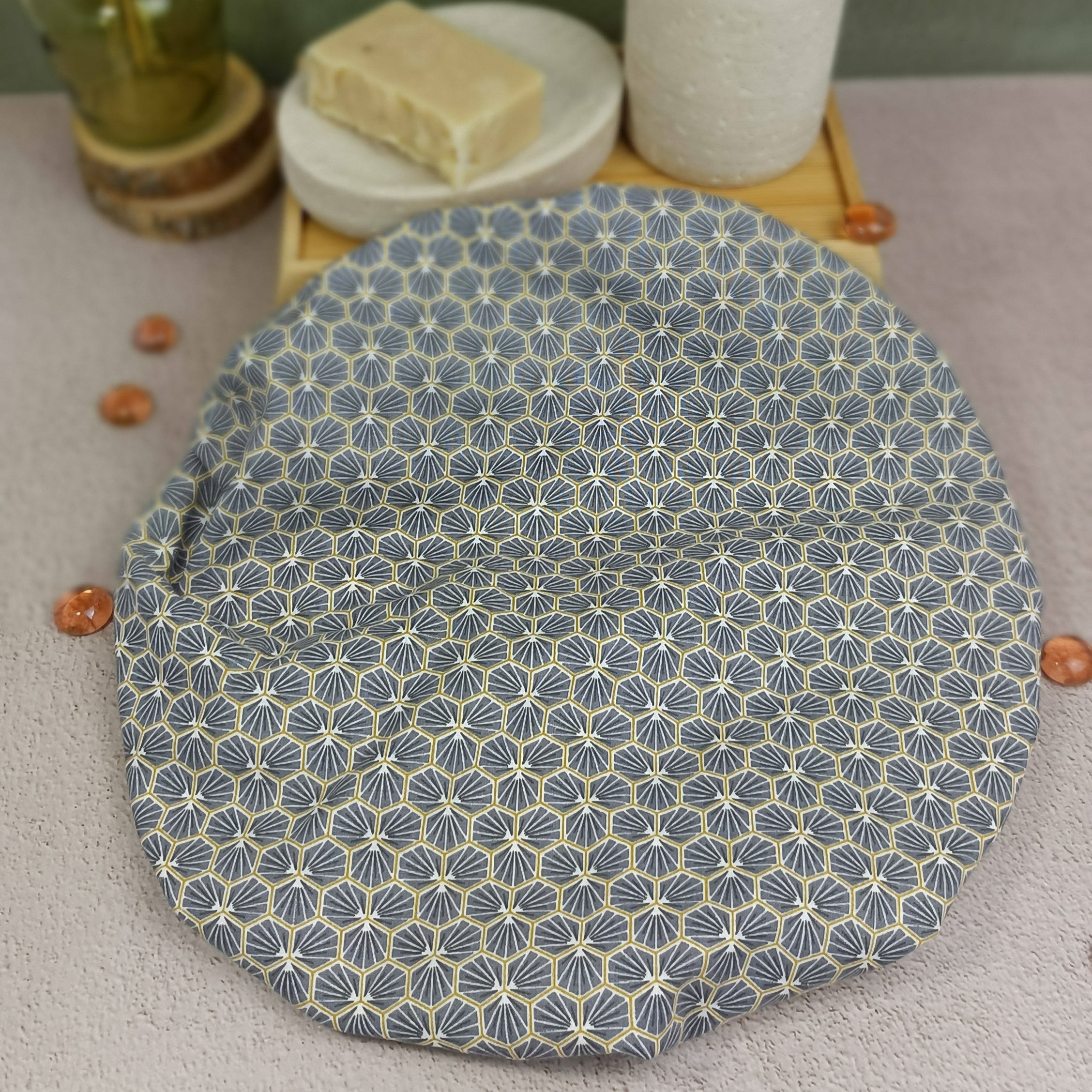 Bonnet de soin cheveux riad ardoise
