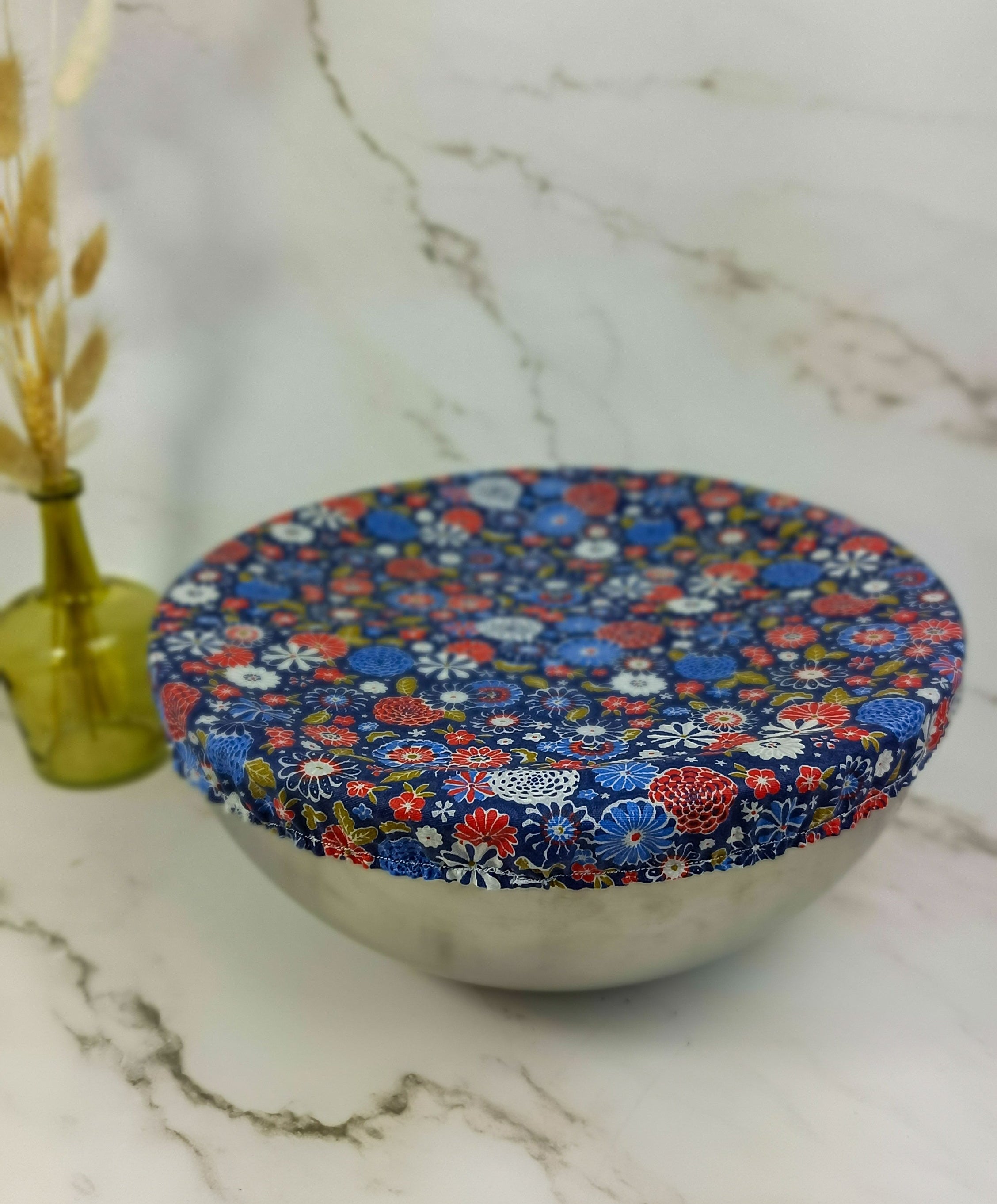 Couvre bol plat misaki bleu taille L