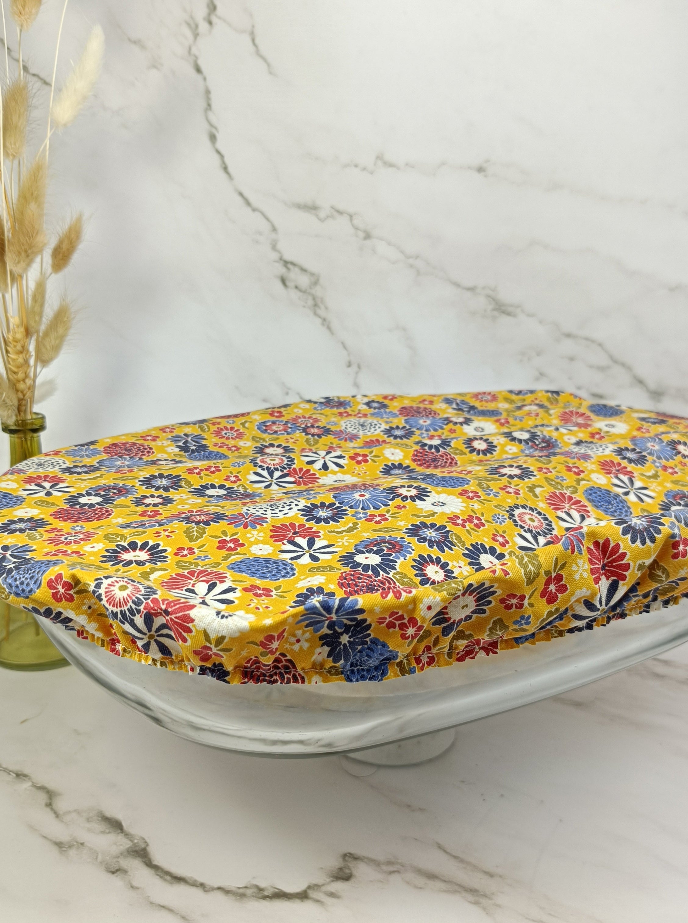 Couvre bol plat misaki jaune taille xl
