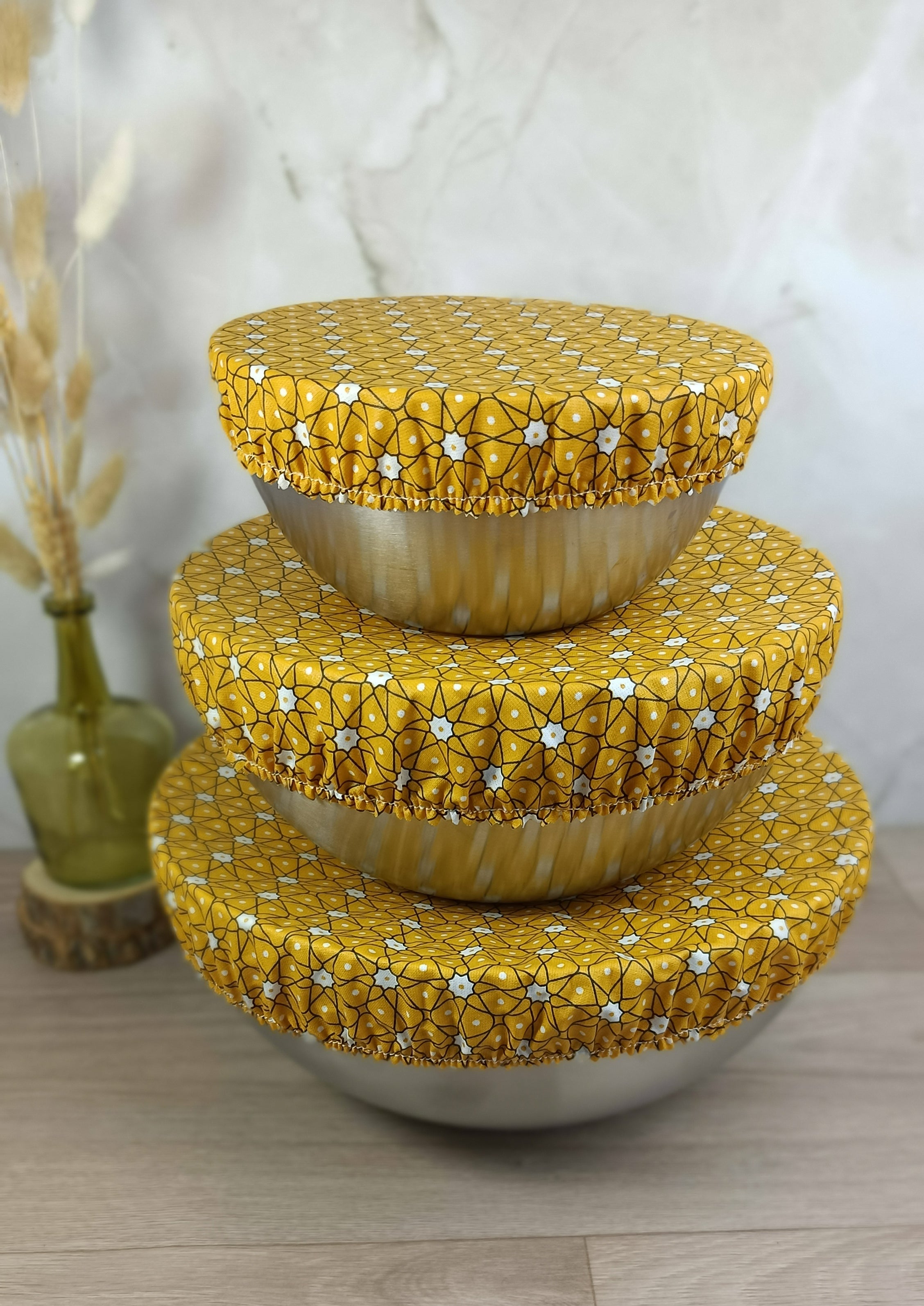 Couvre plats/bols céramik jaune
