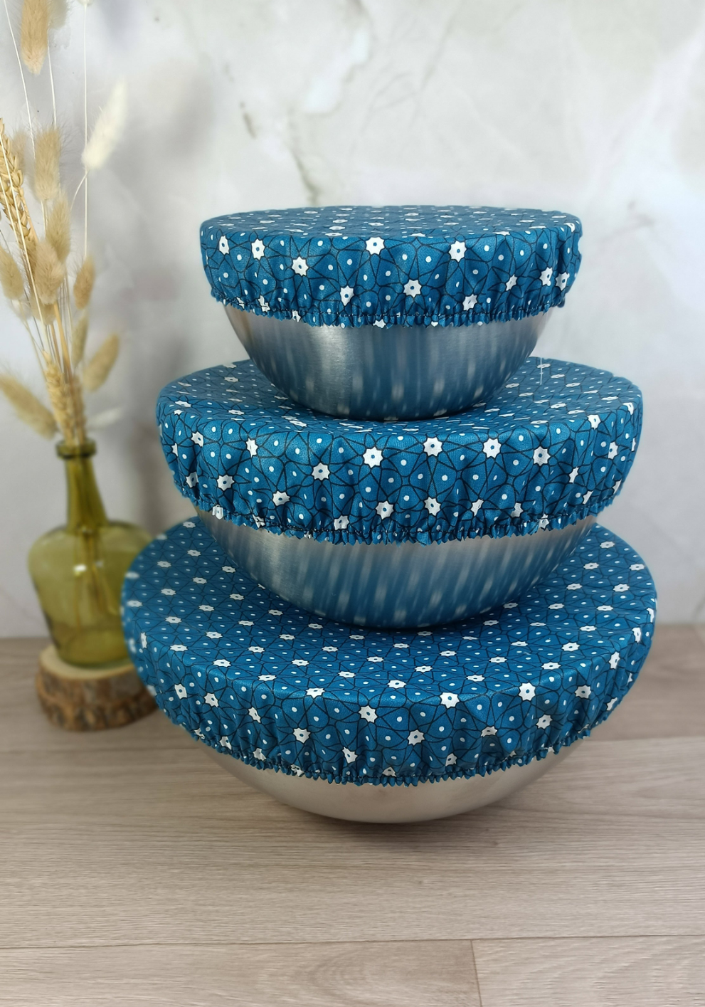 Couvre plats/bols céramik turquoise