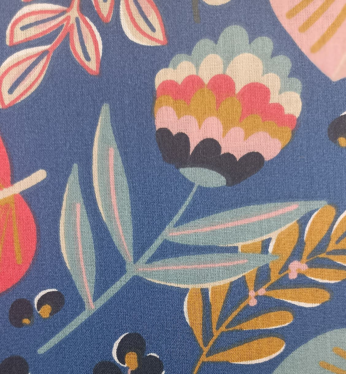 Fleurs d'automne bleu