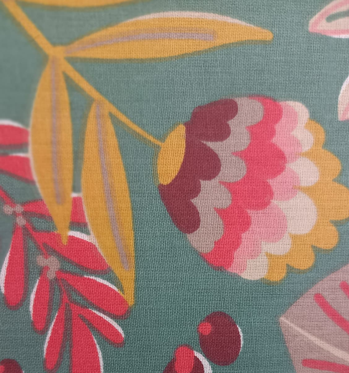 Fleurs d'automne vert