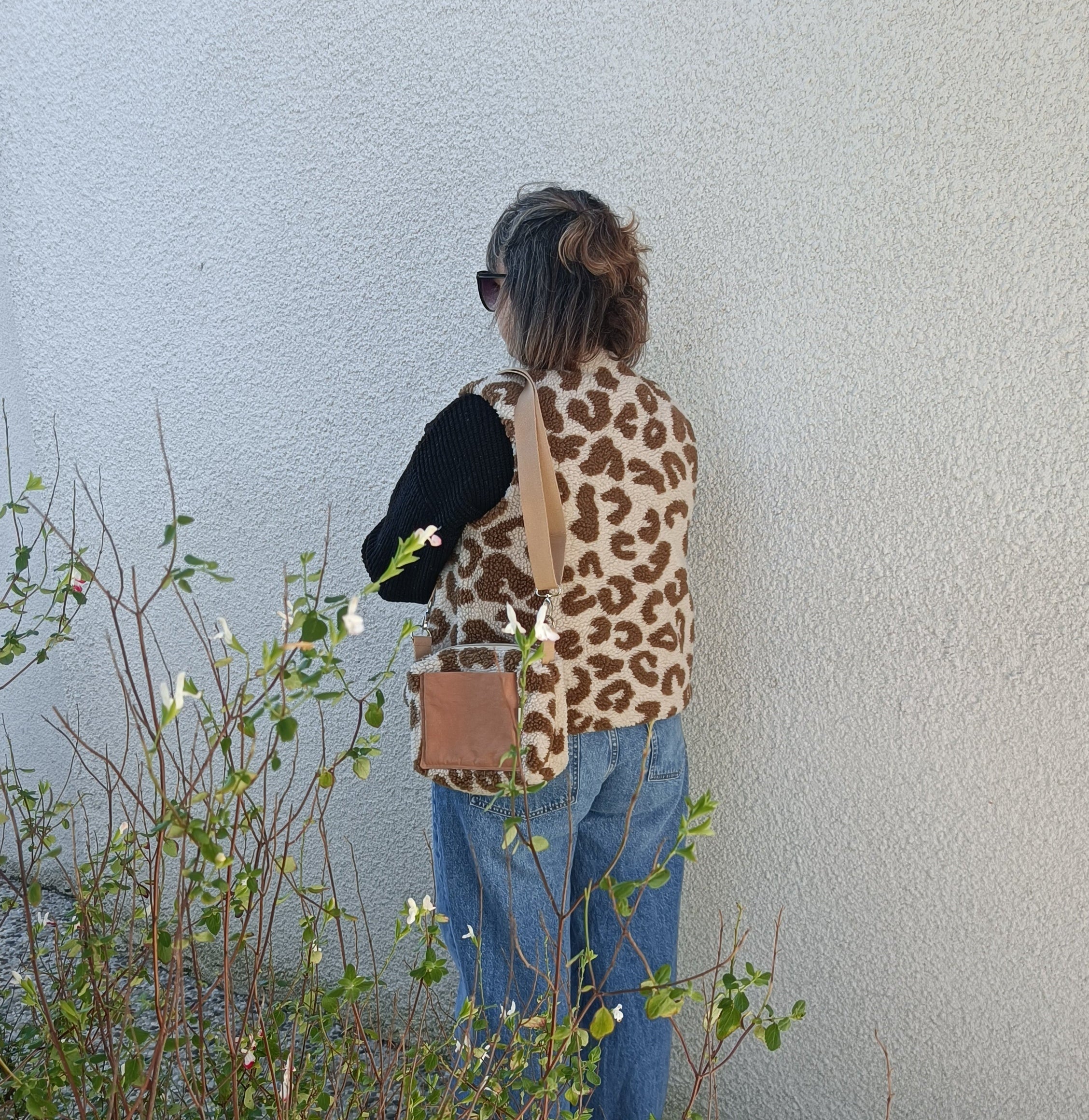 Gilet berger adulte léopard