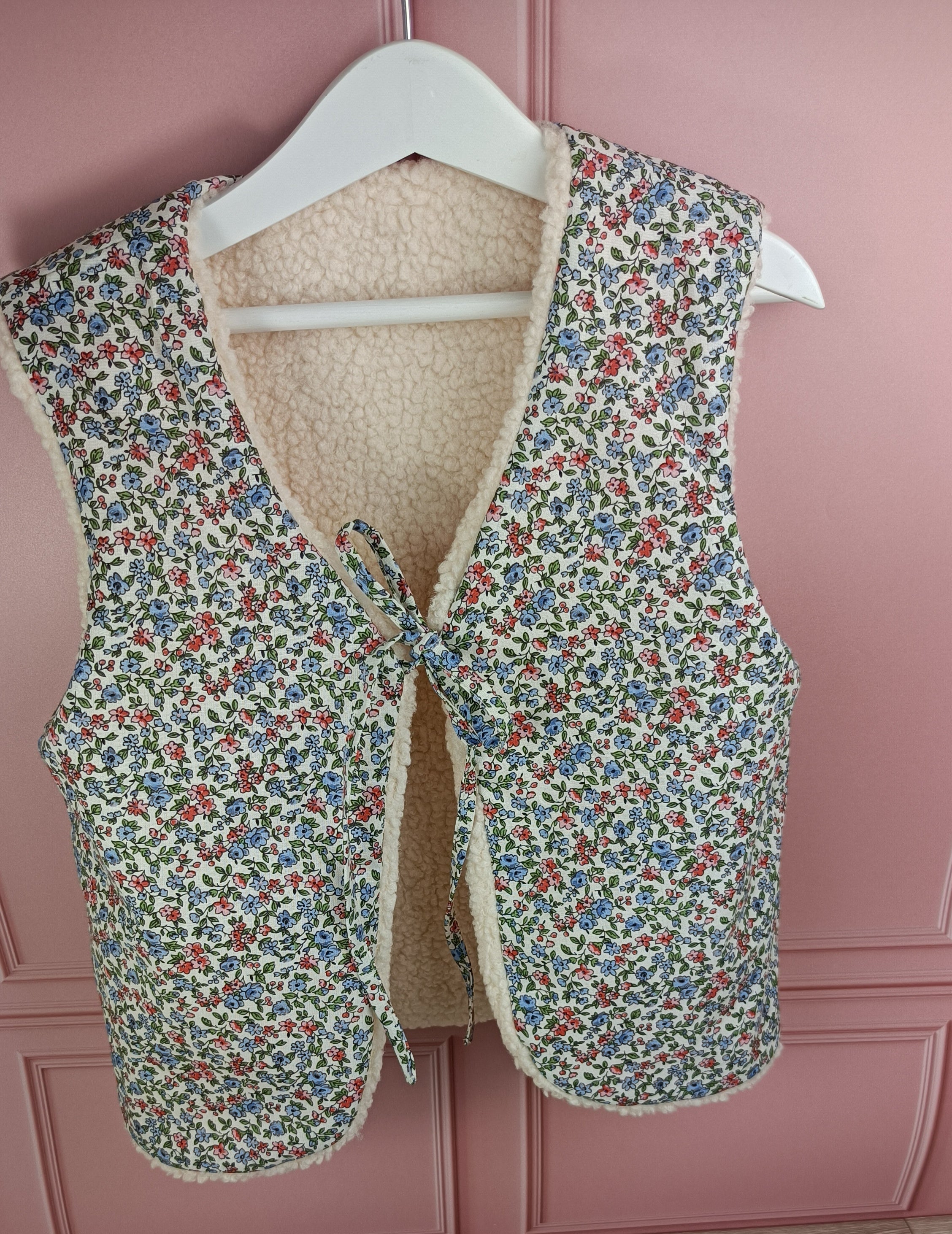 Gilet berger enfant Léonie bleu