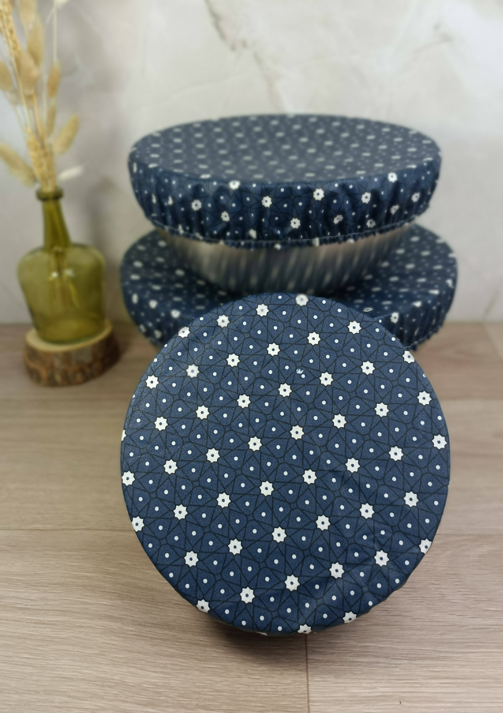 Couvres plats/bols - lot de trois tailles S - M - L - Collection Céramik