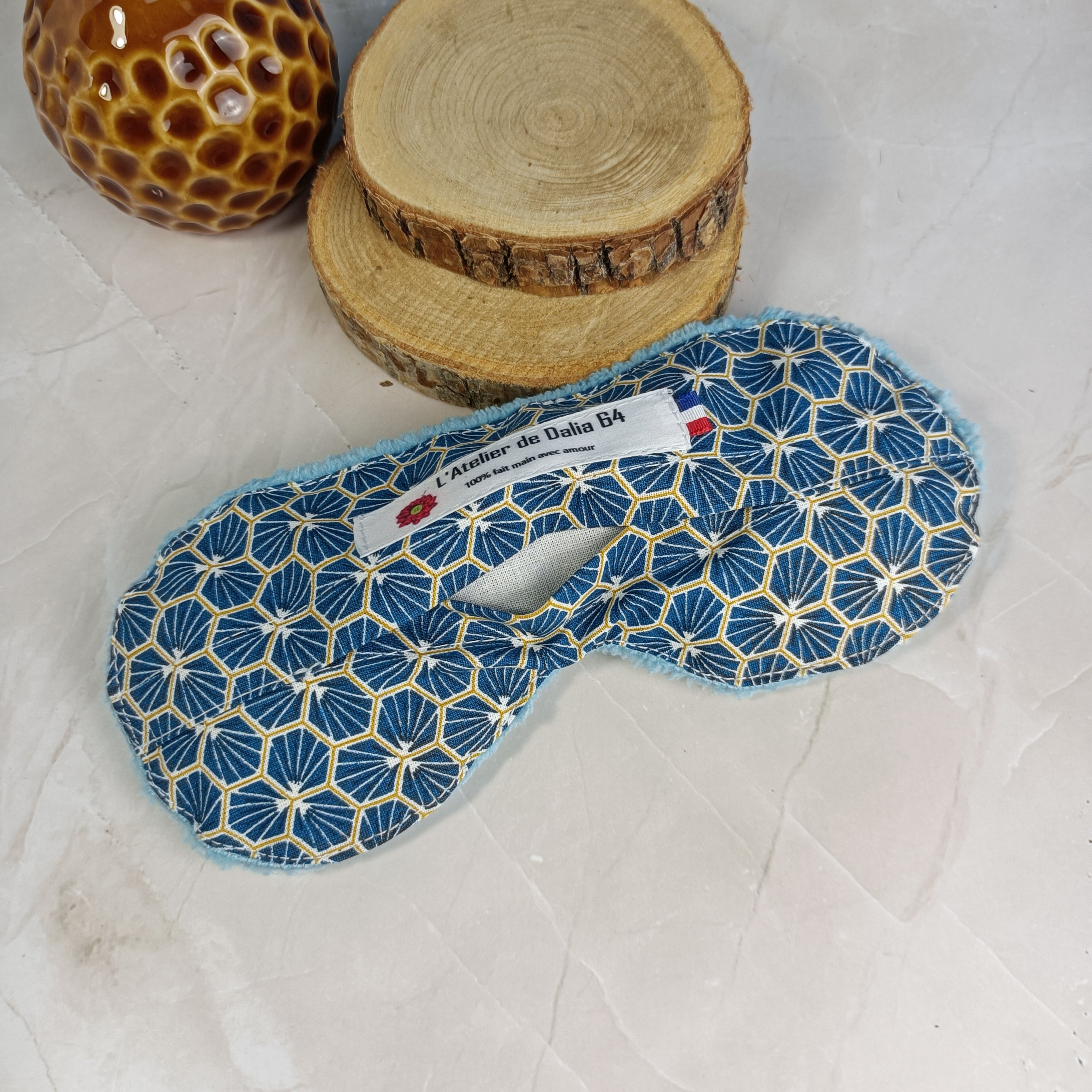 Masques relaxant pour les yeux déhoussable - RIAD - turquoise