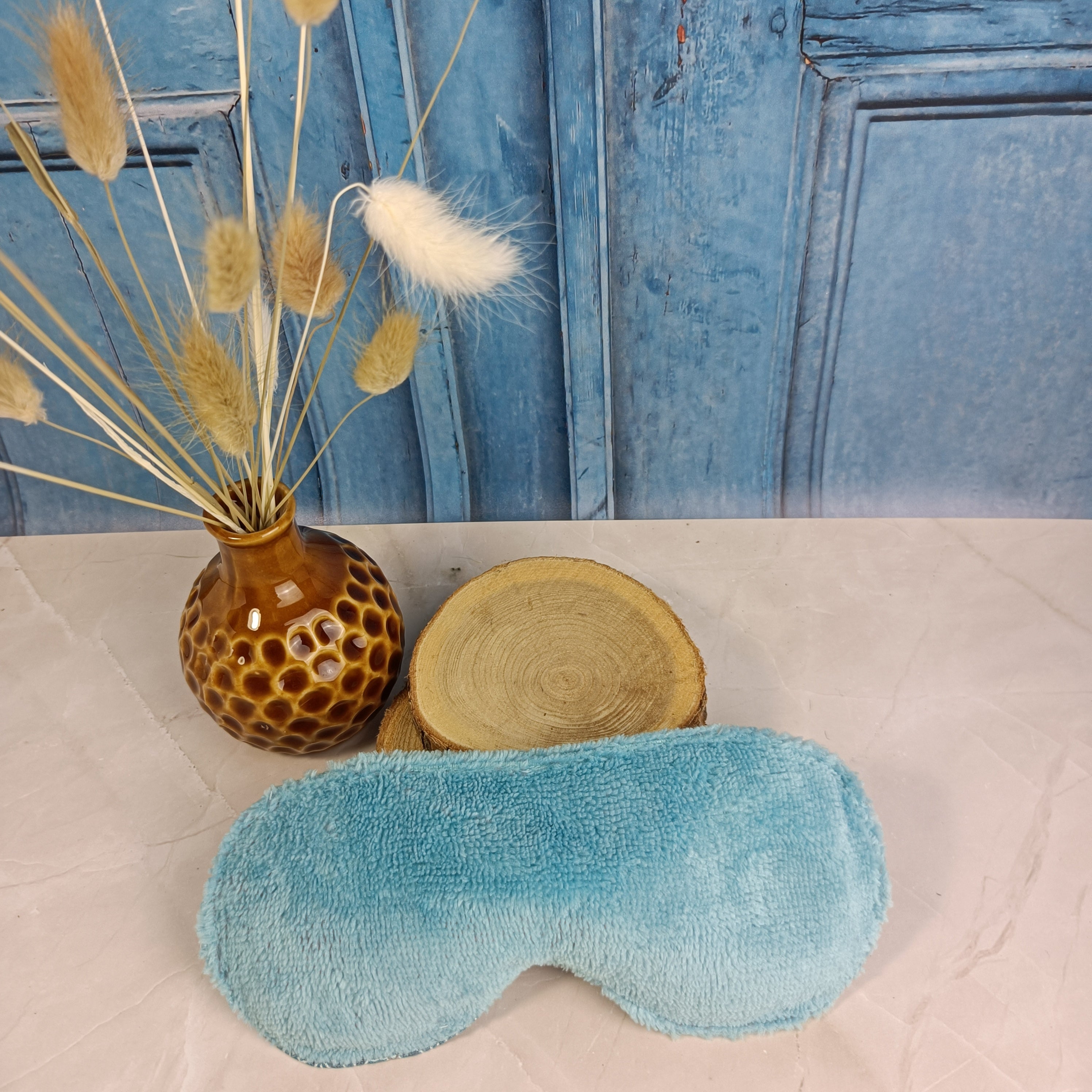 Masques relaxant pour les yeux déhoussable - SAKI - bleu clair