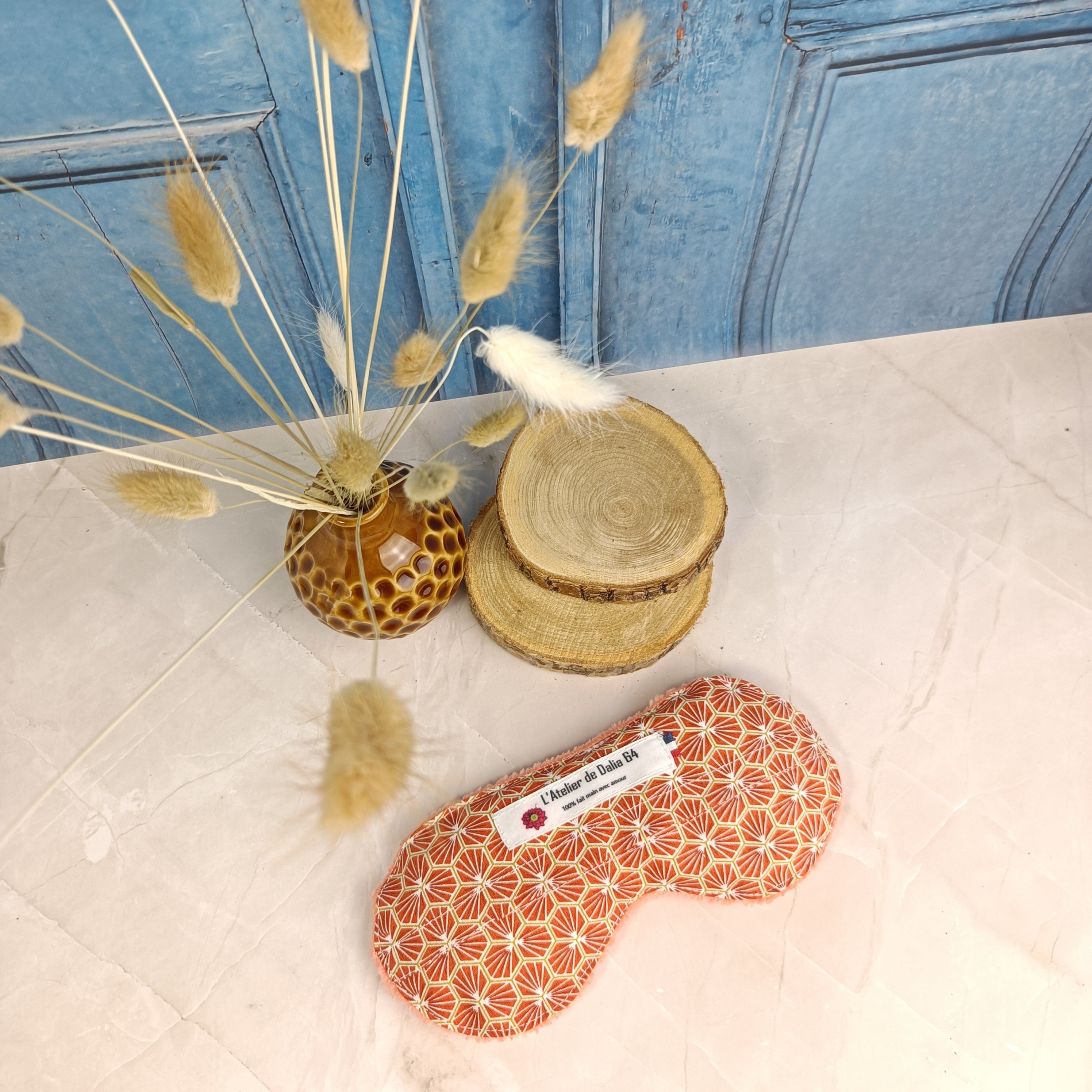 Masques relaxant pour les yeux déhoussable - RIAD - orange