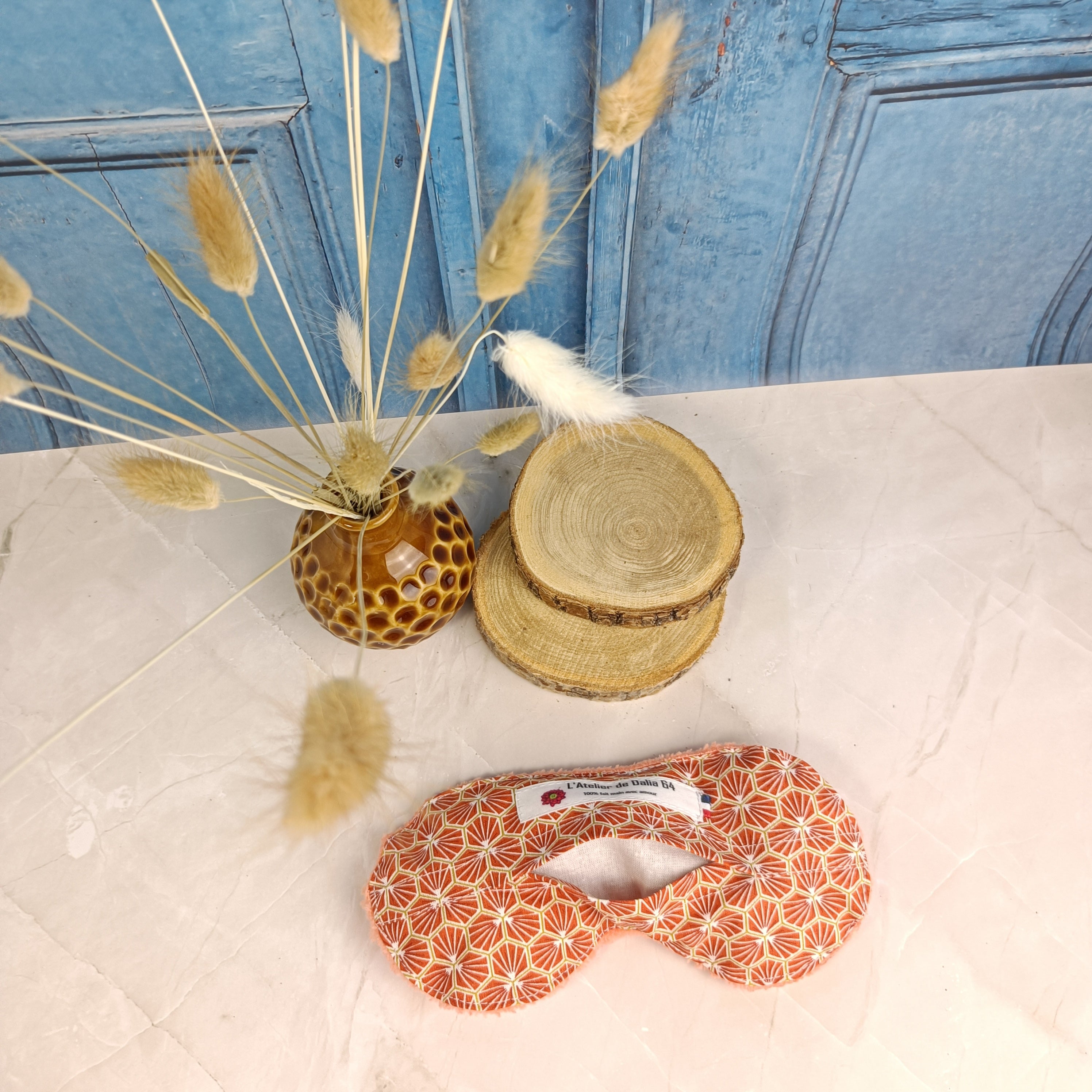 Masques relaxant pour les yeux déhoussable - RIAD - orange