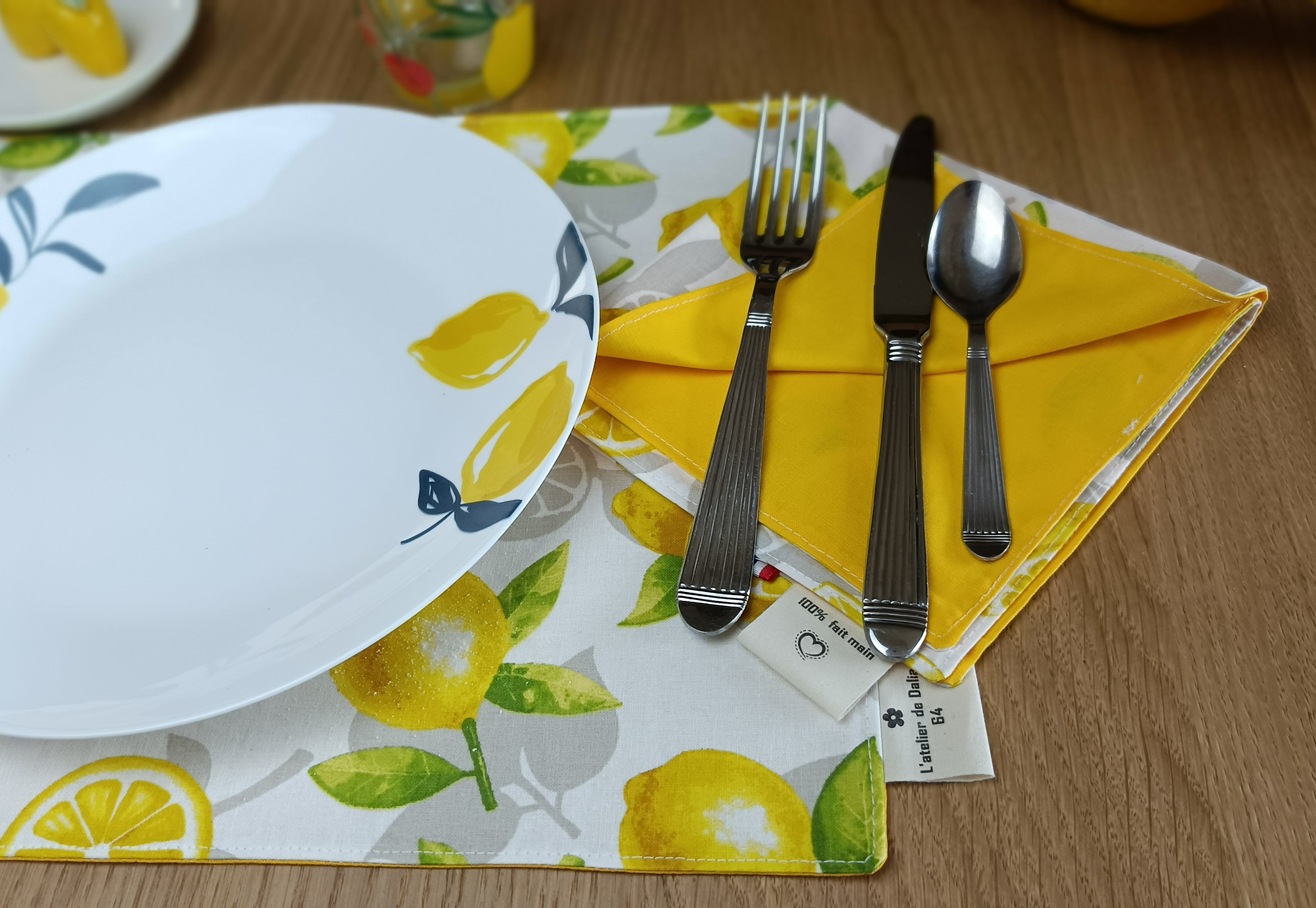 Serviettes de table - Citron