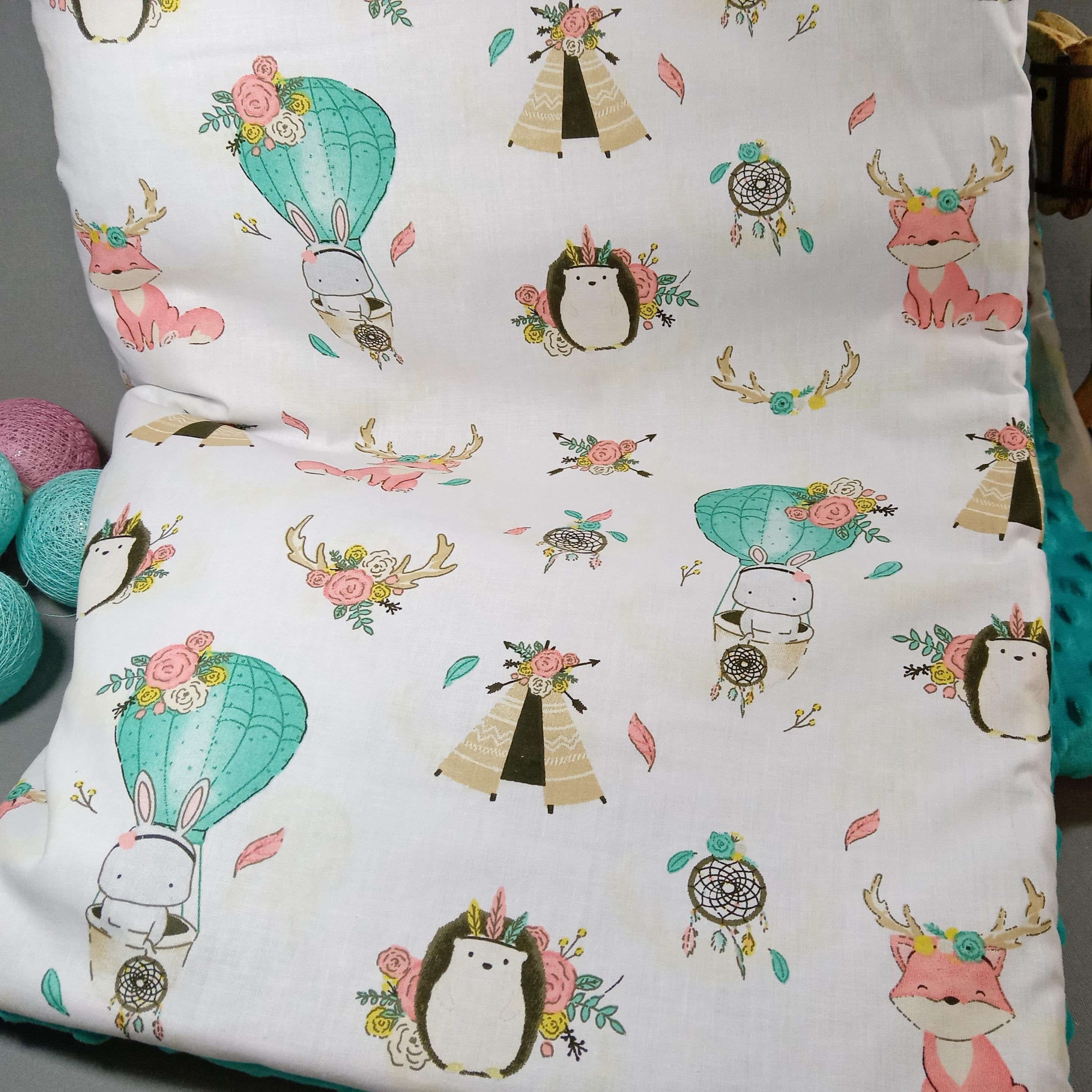 Baby blanket - "The green jungle"