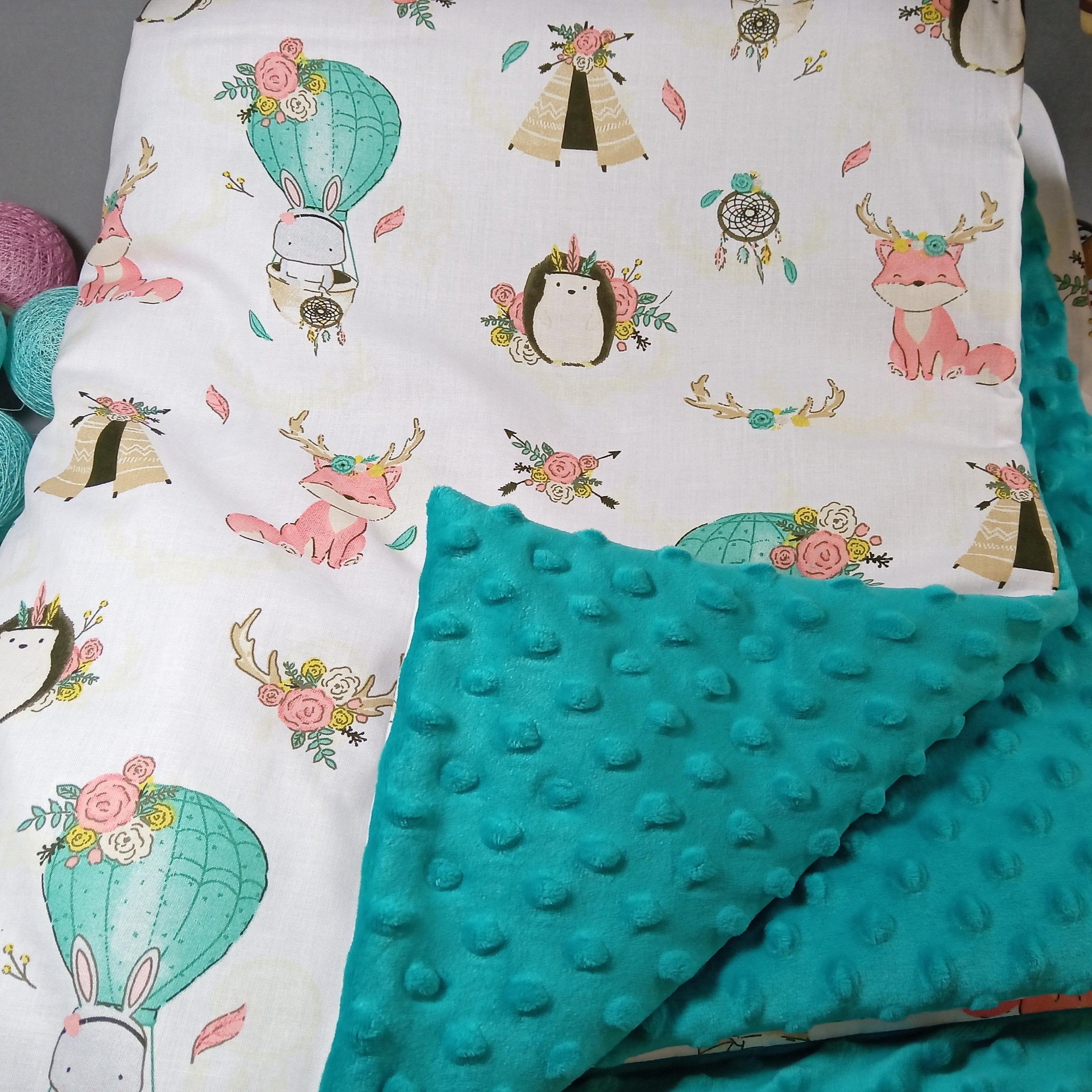 Baby blanket - "The green jungle"