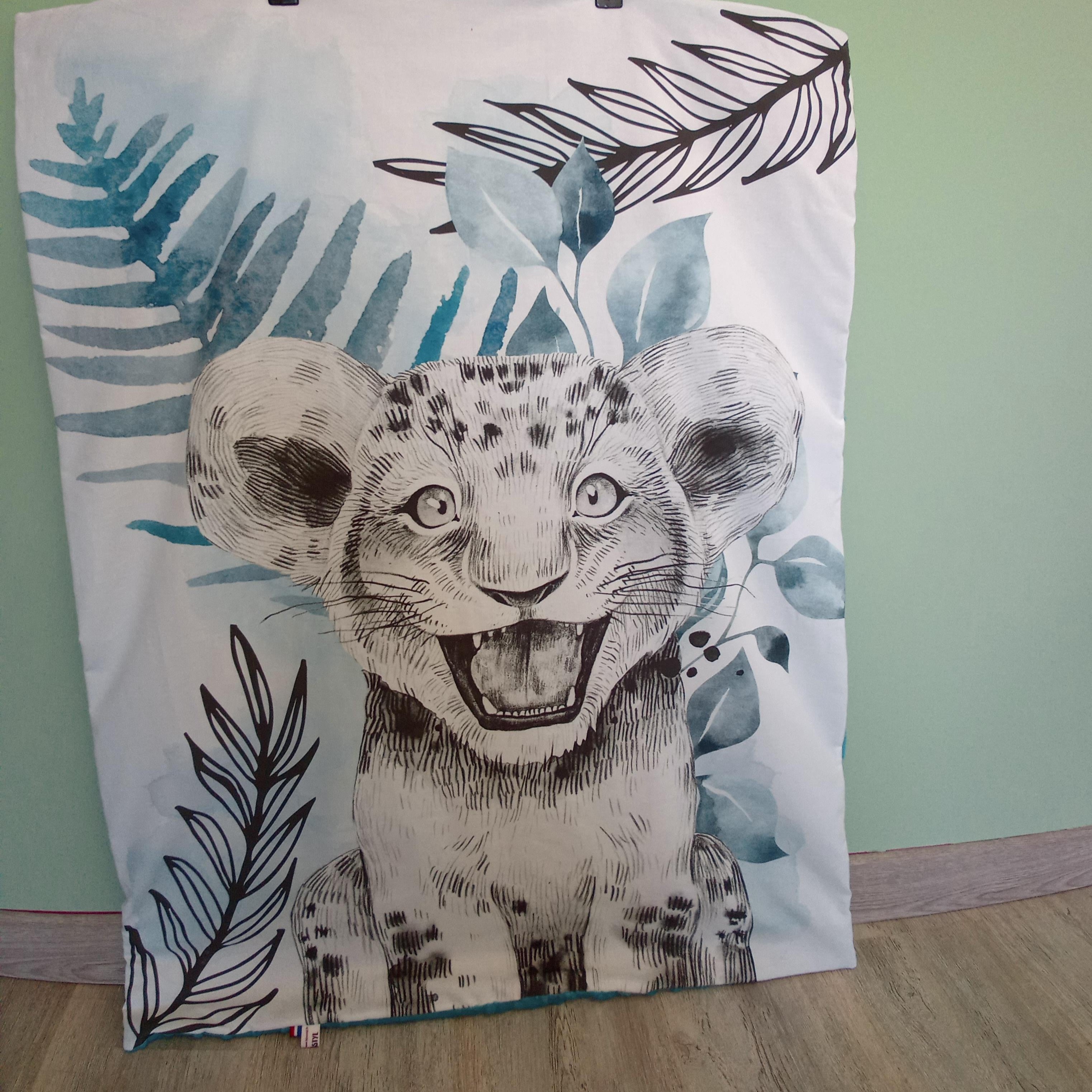 Couverture bébé - Panneau animaux sauvage - savane