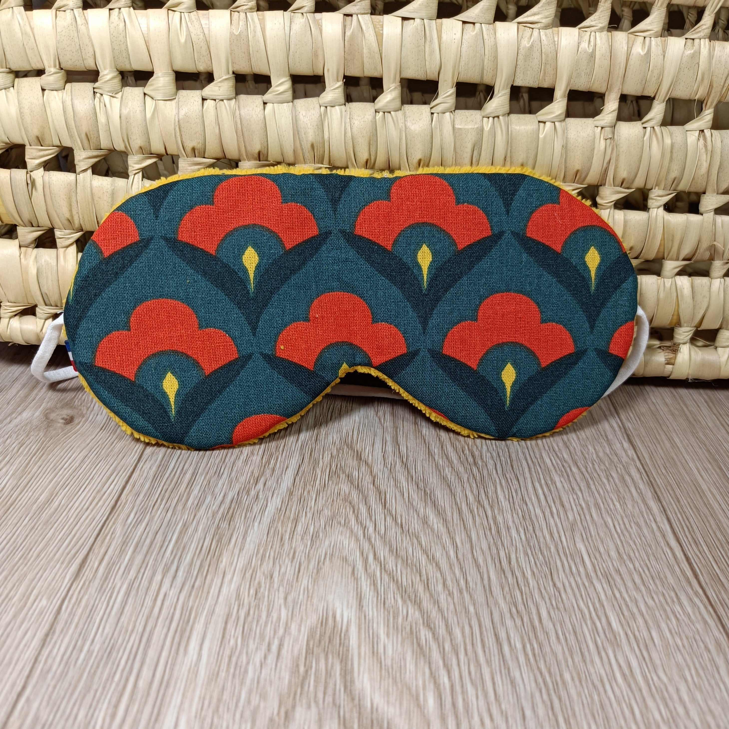 masque de nuit fleuri éponge bambou