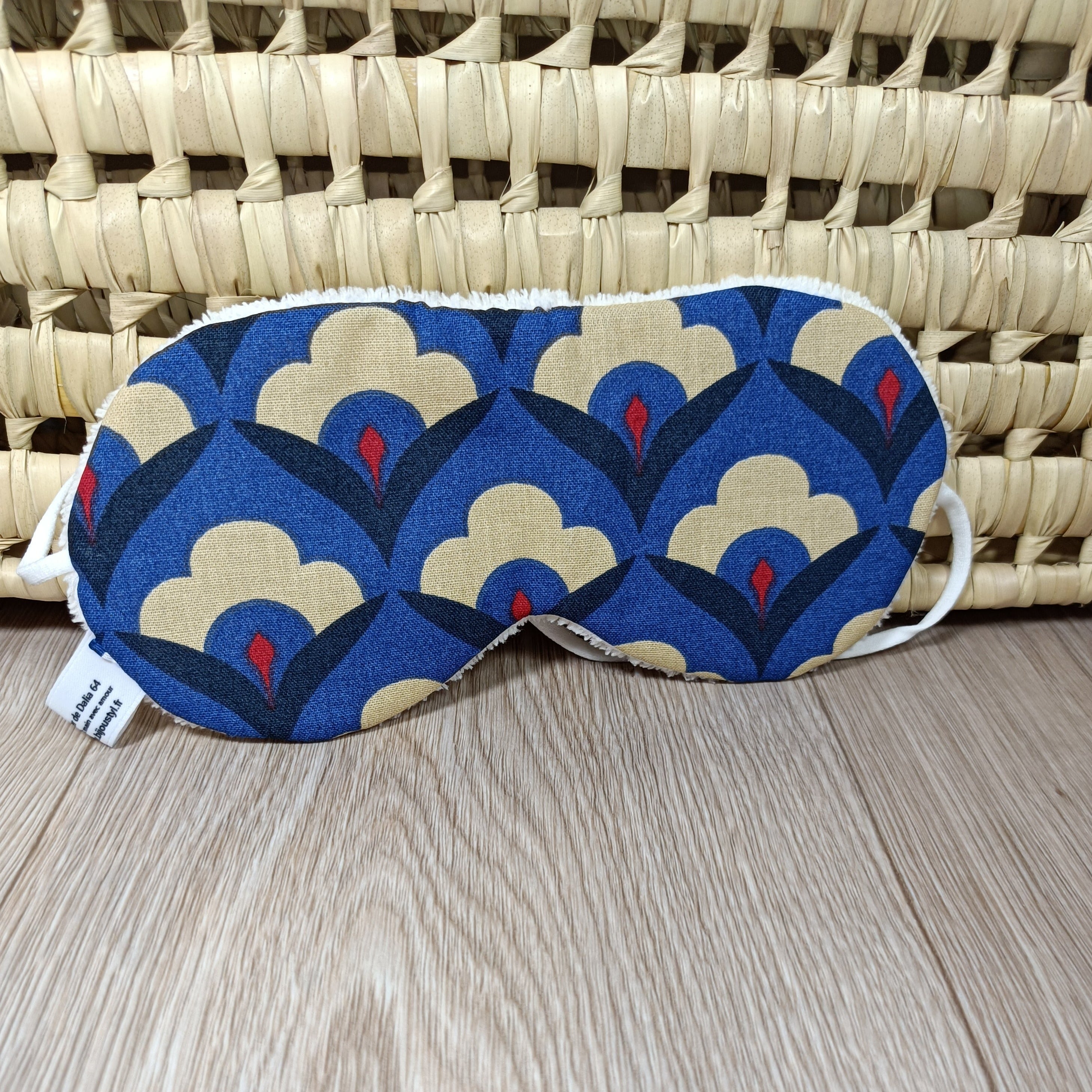 masque de nuit lys coté yeux en éponge bambou très doux