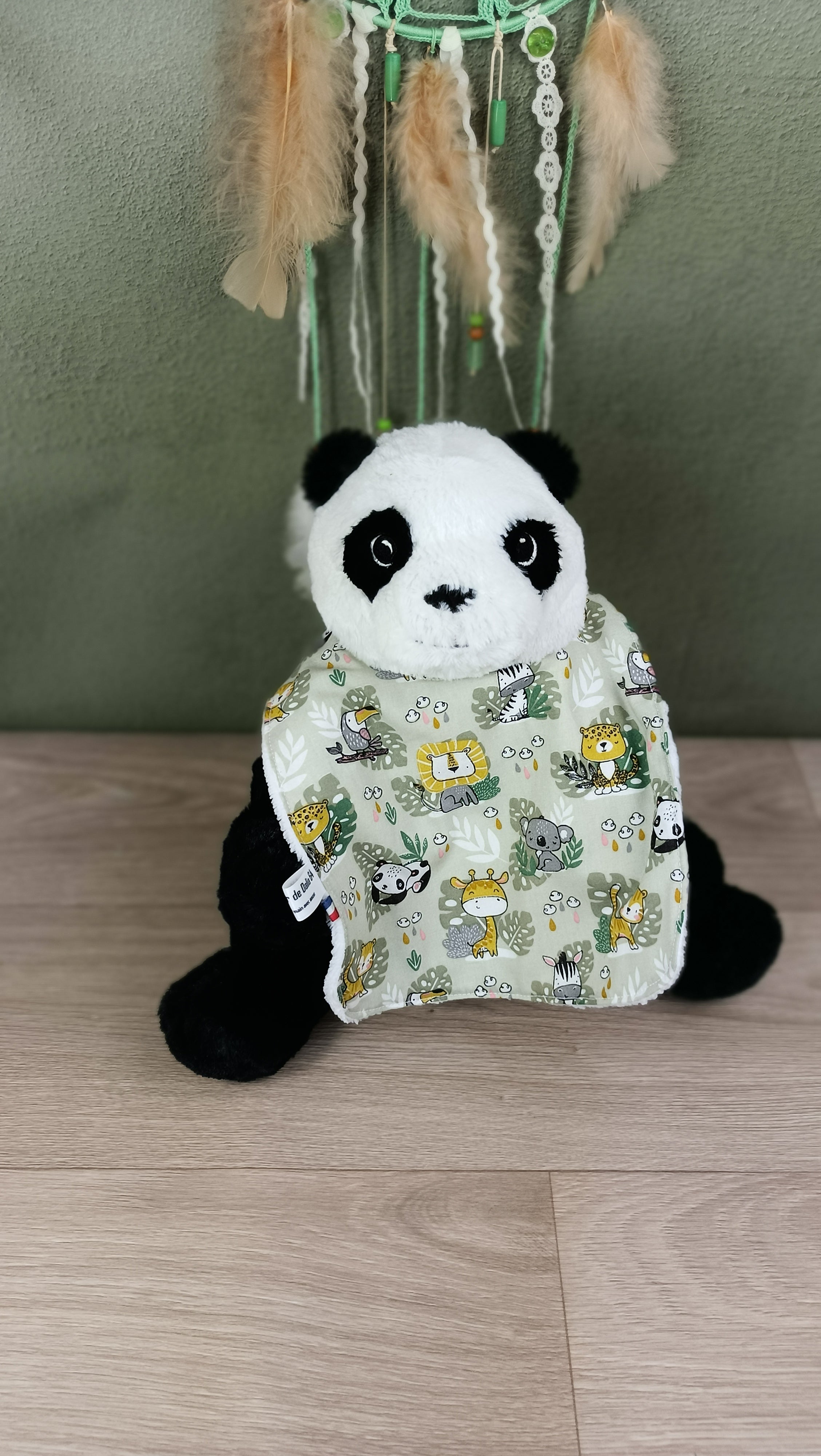 Protège carnet de santé - Collection Petit Panda vert
