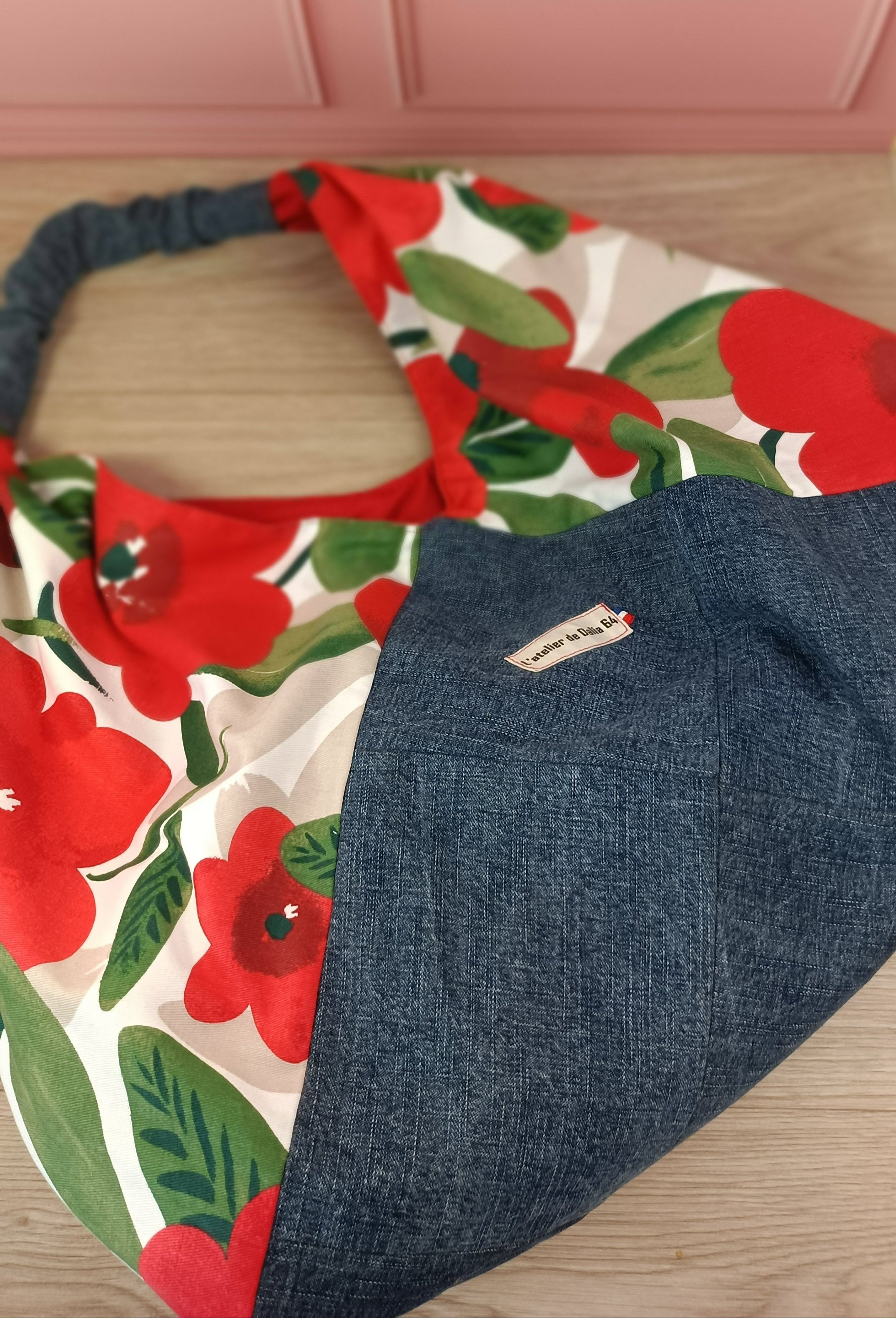 Sac à main Origami - Jeans coquelicot