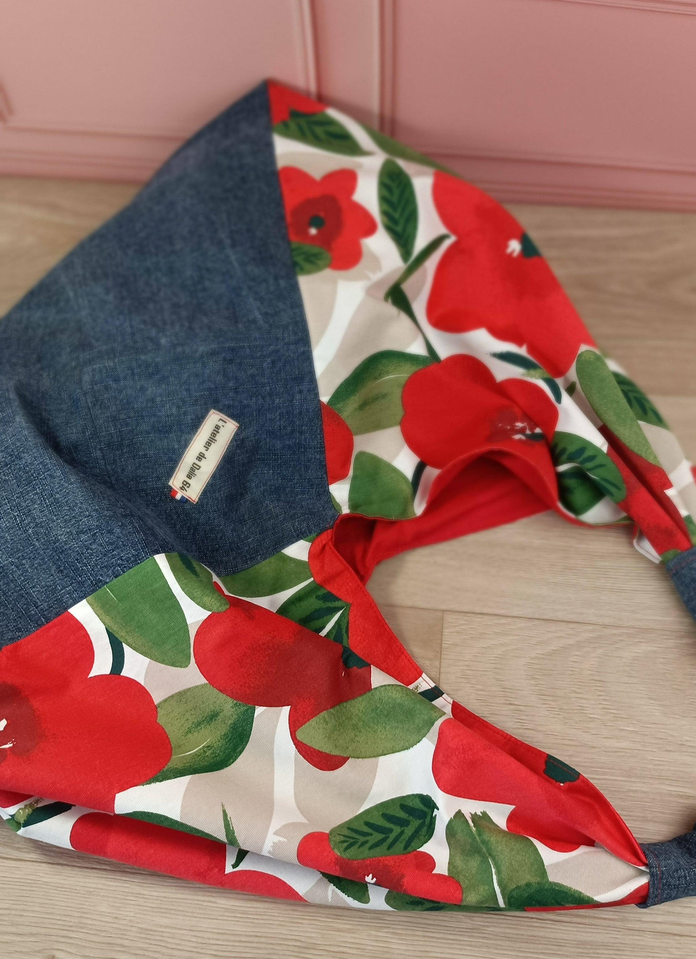 Sac à main Origami - Jeans coquelicot