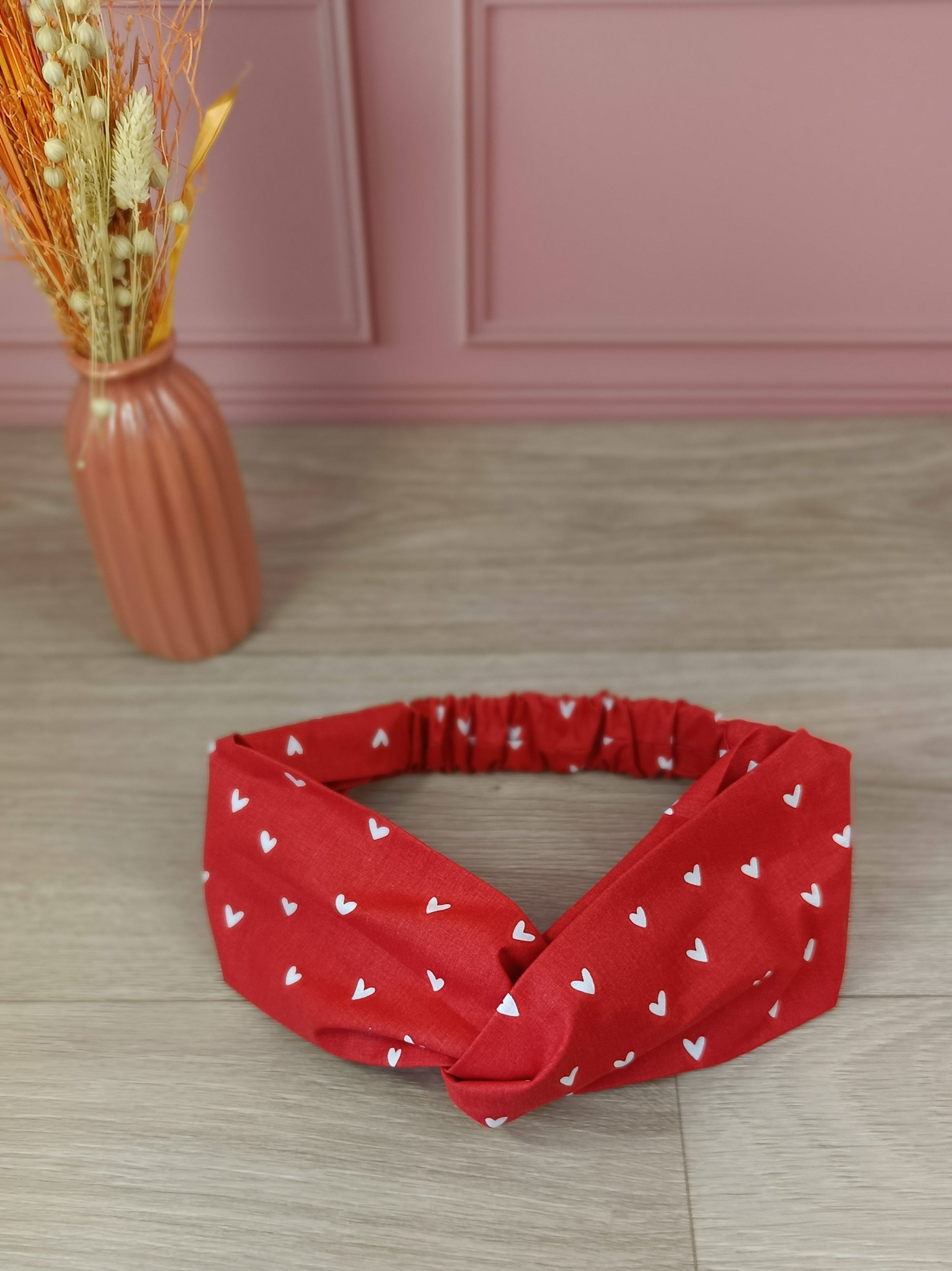 Bandeaux cheveux tissus - Collection Coeur