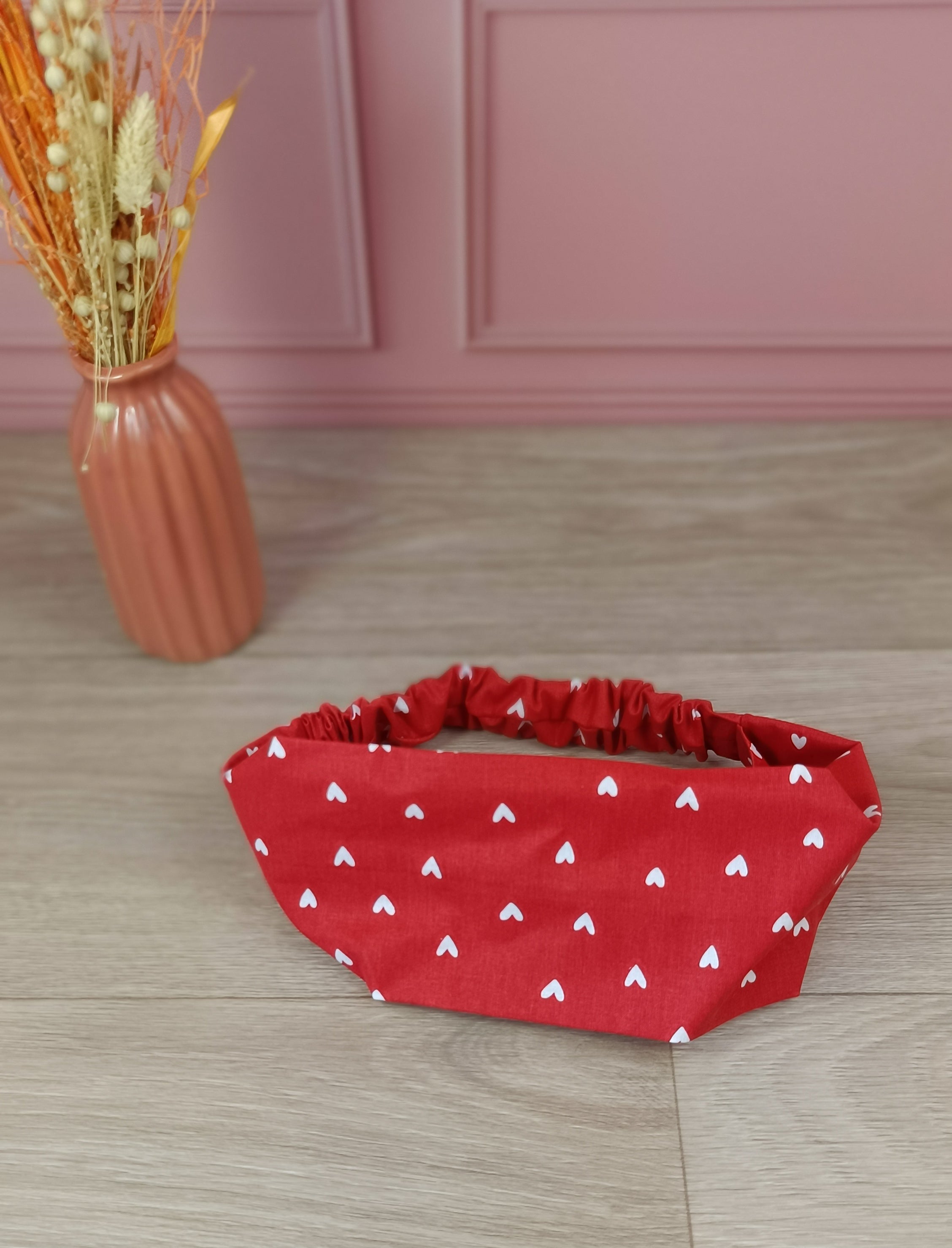 Bandeaux cheveux tissus - Collection Coeur