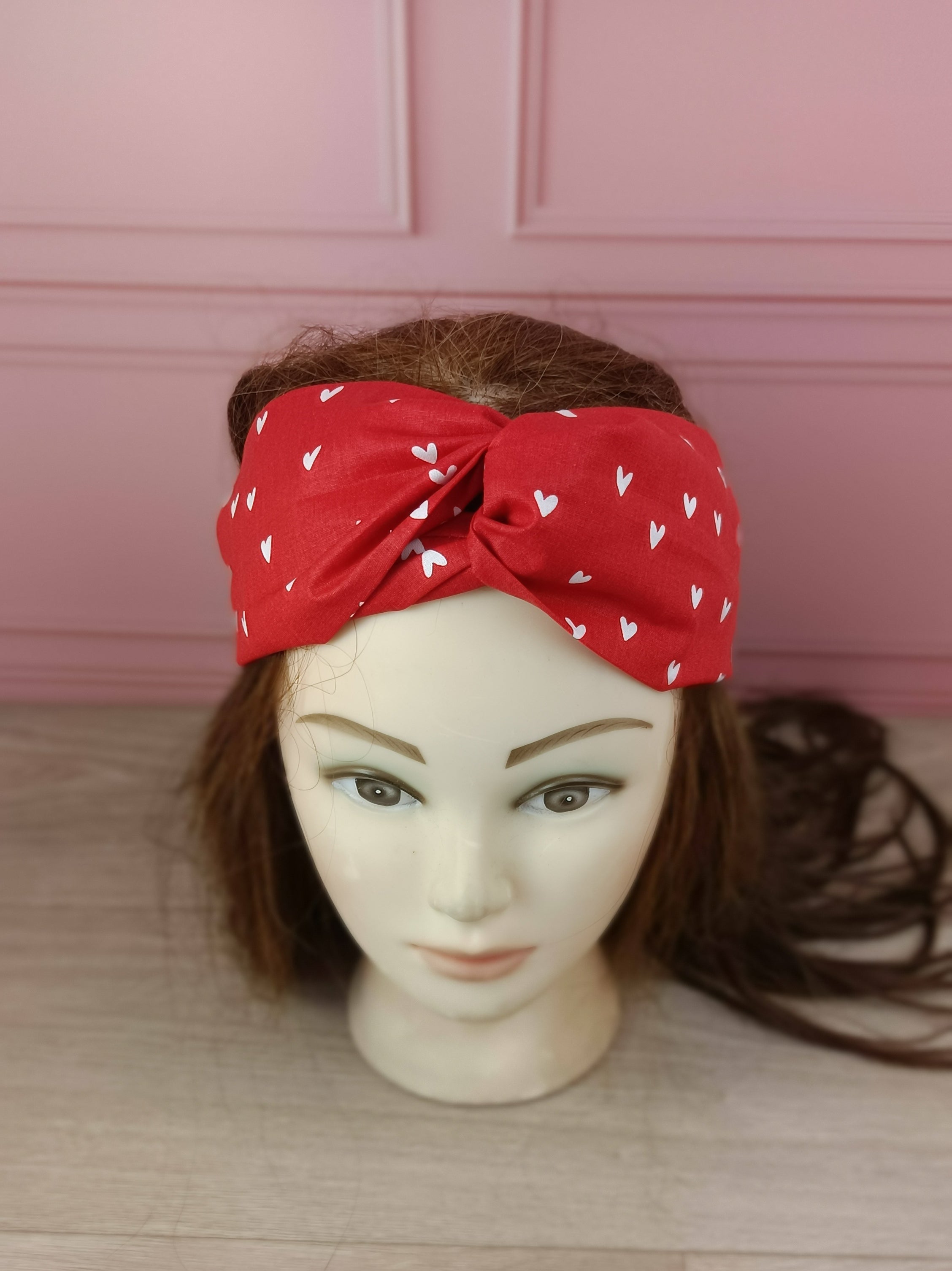 Bandeaux cheveux tissus - Collection Coeur