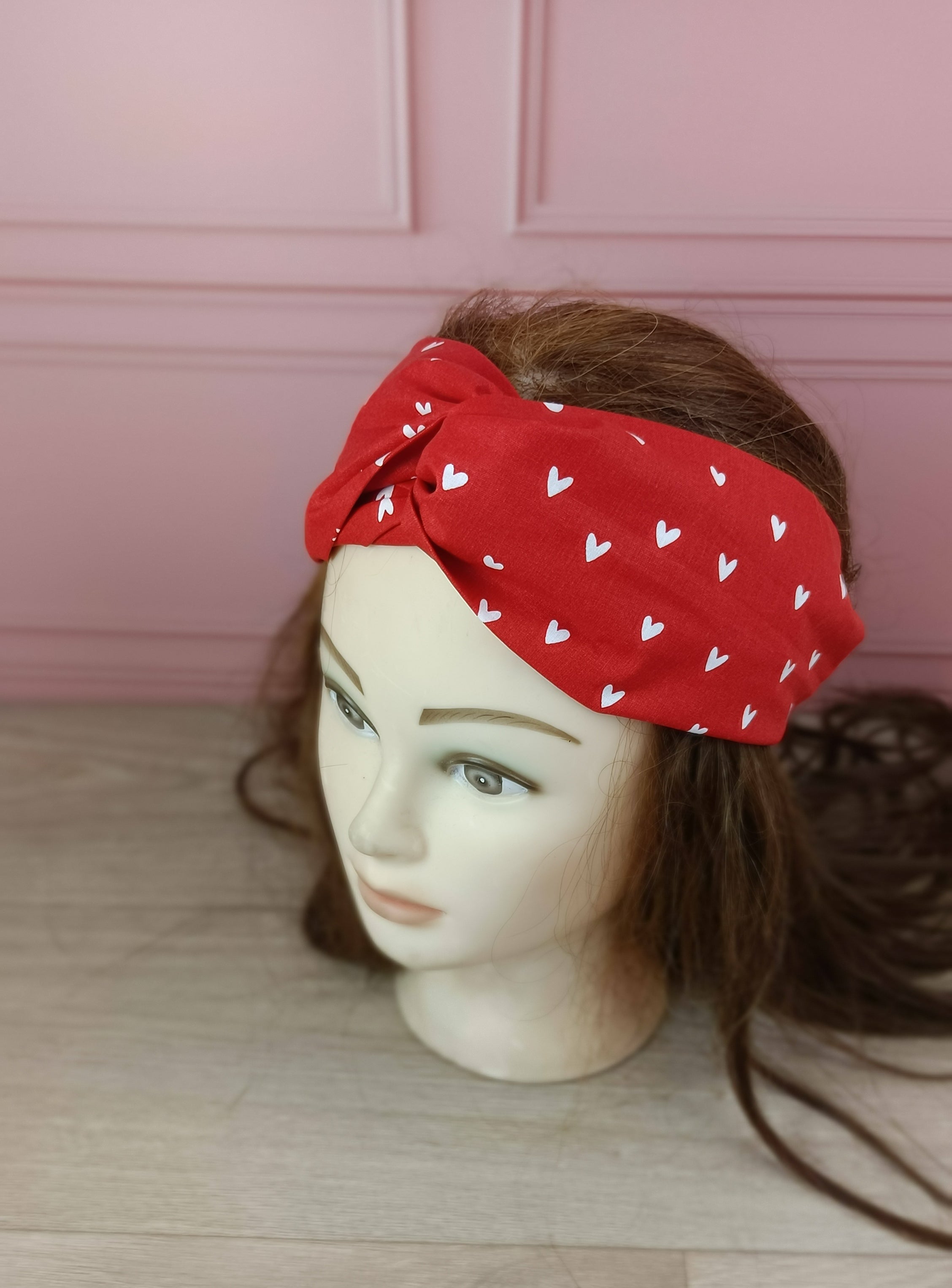 Bandeaux cheveux tissus - Collection Coeur
