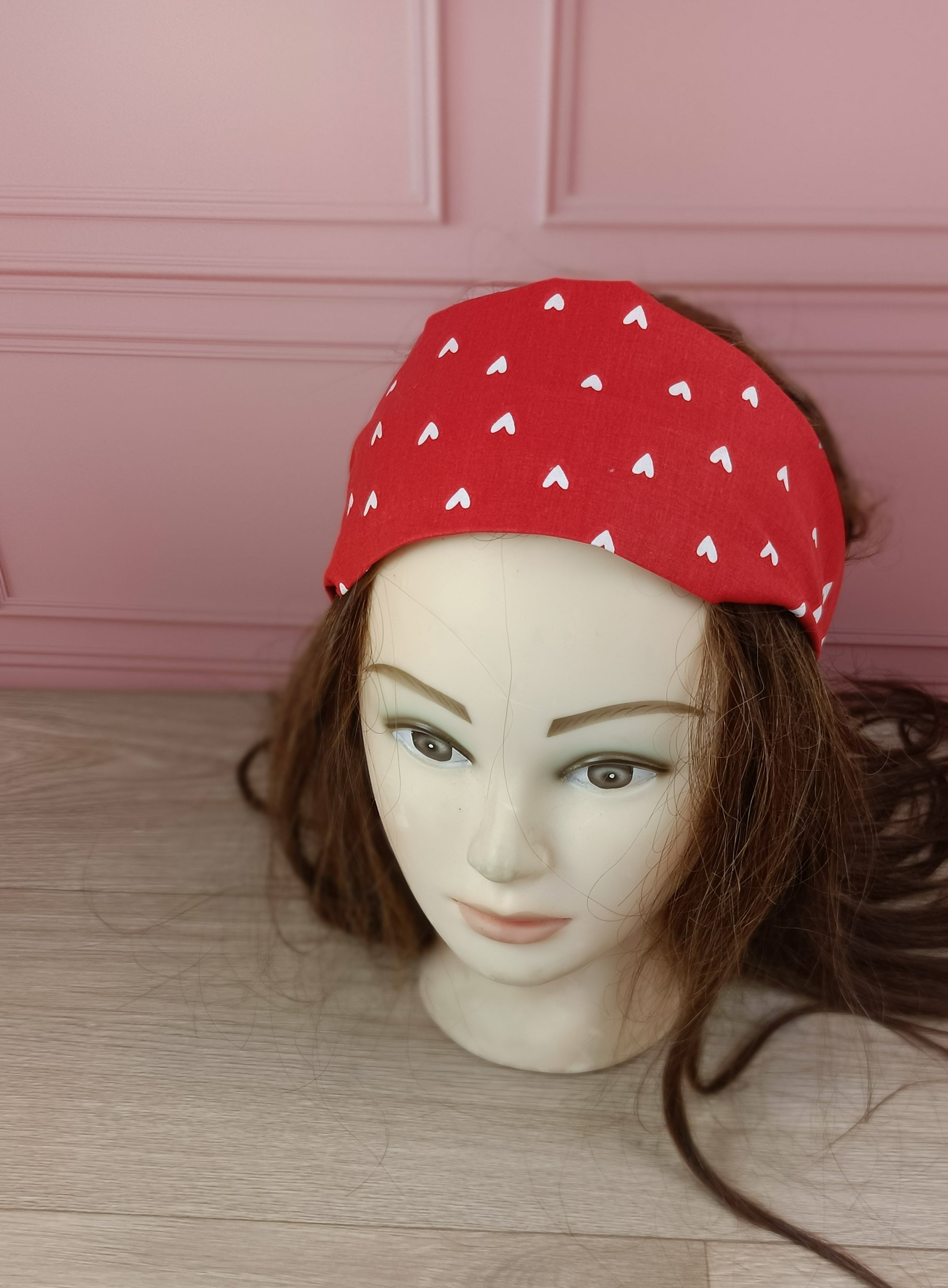 Bandeaux cheveux tissus - Collection Coeur