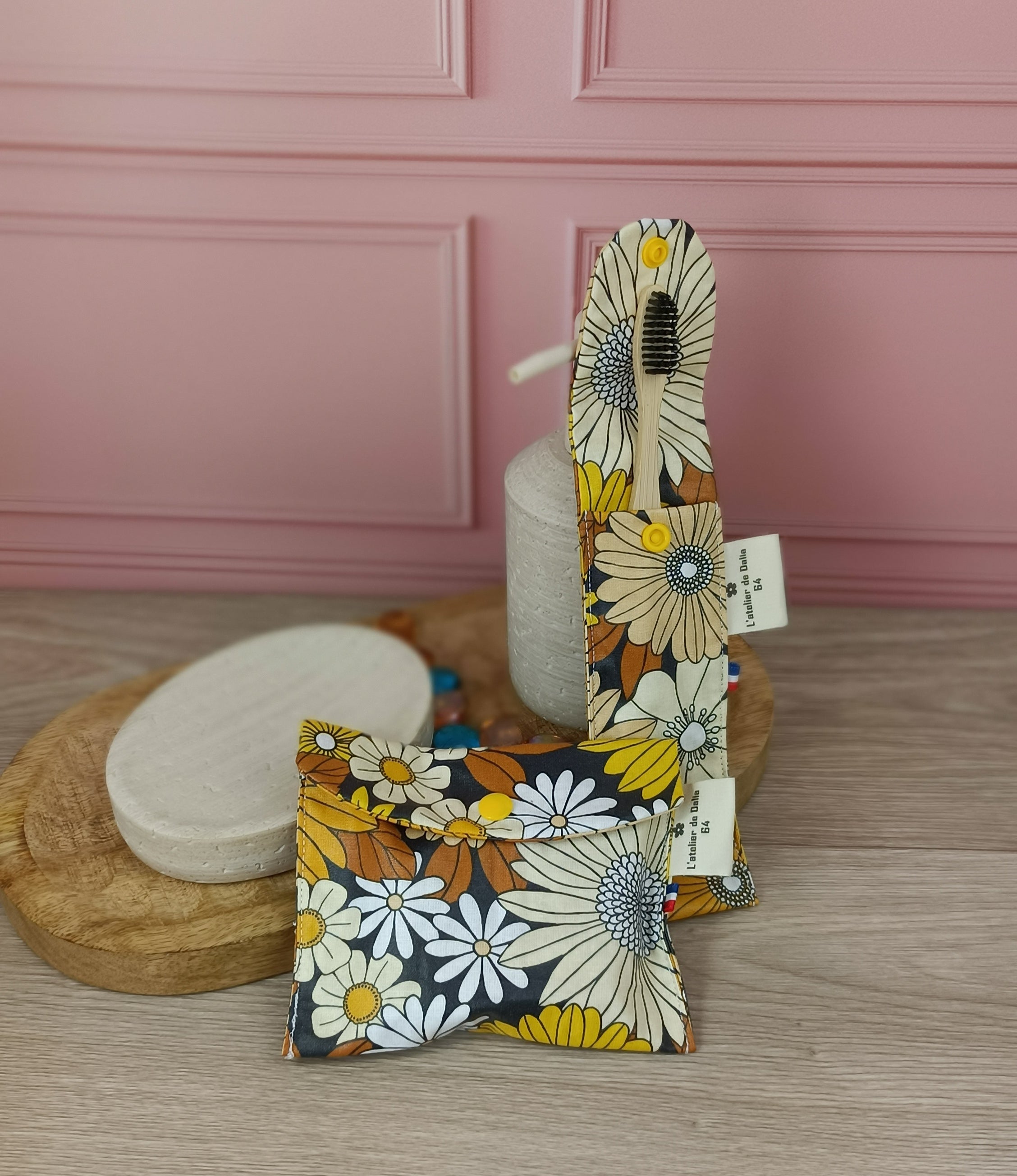 Étuis à brosses à dent et pochettes à savon lavables - Collection Ibiza