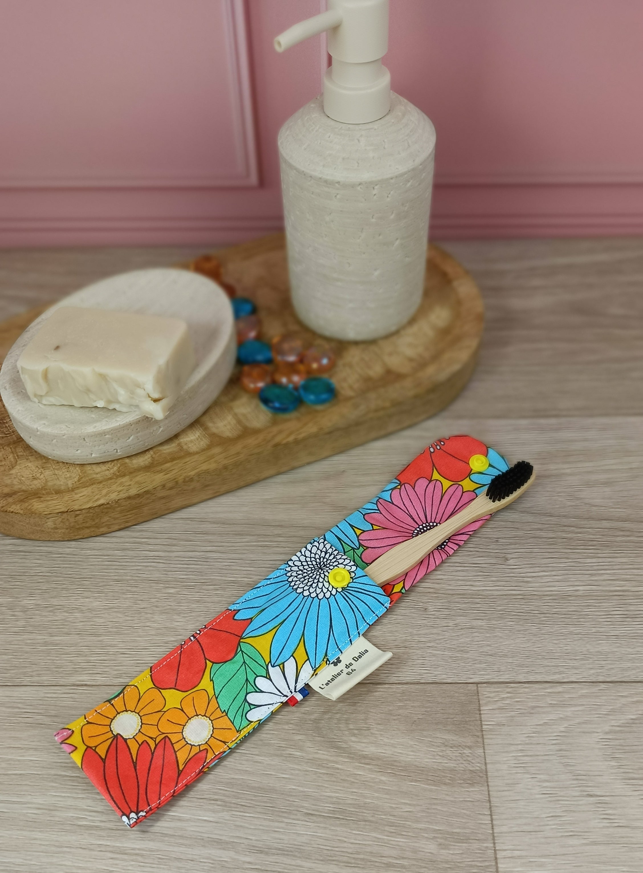 Étuis à brosses à dent et pochettes à savon lavables - Collection Ibiza