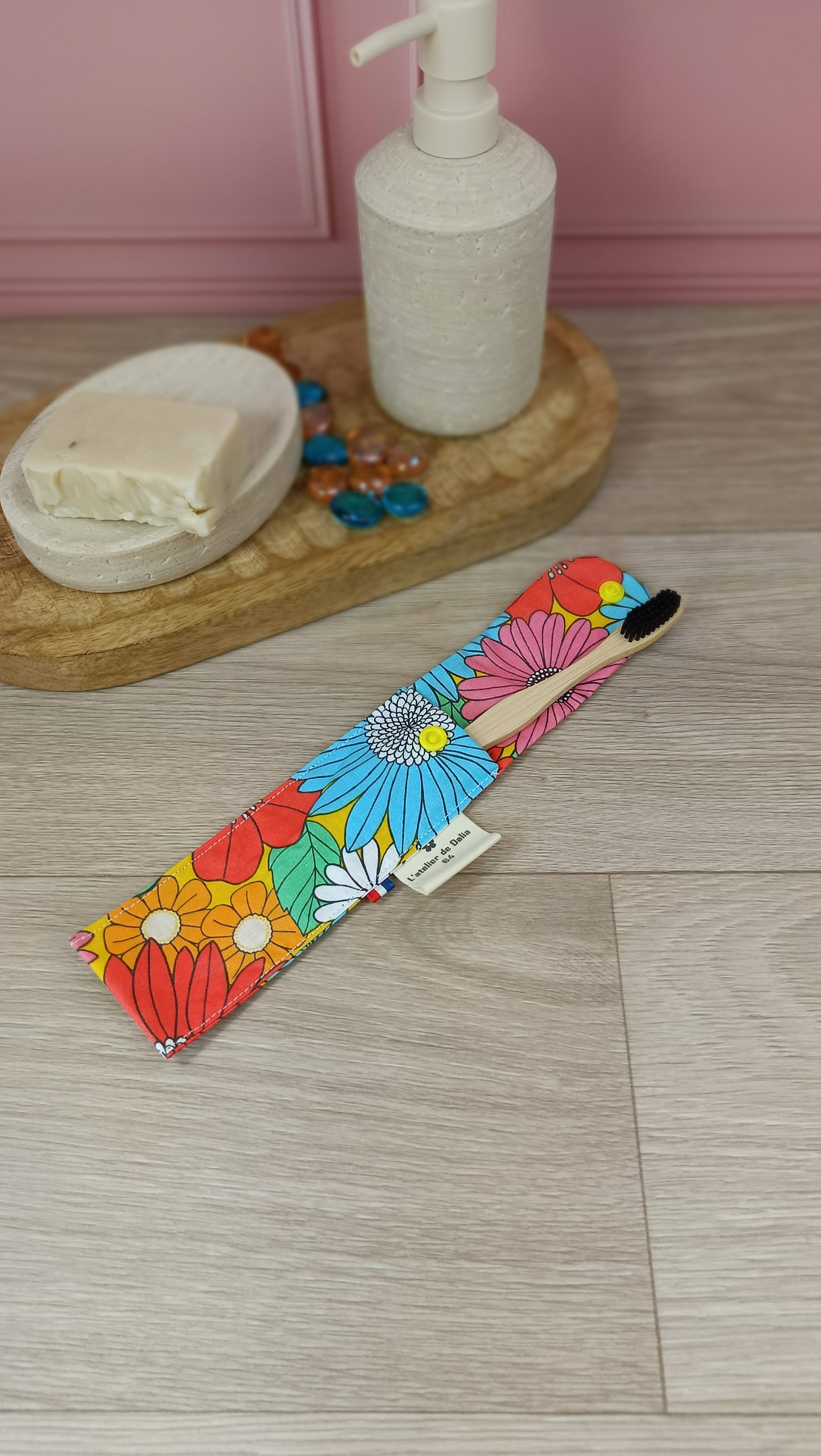 Étuis à brosses à dent et pochettes à savon lavables - Collection Ibiza