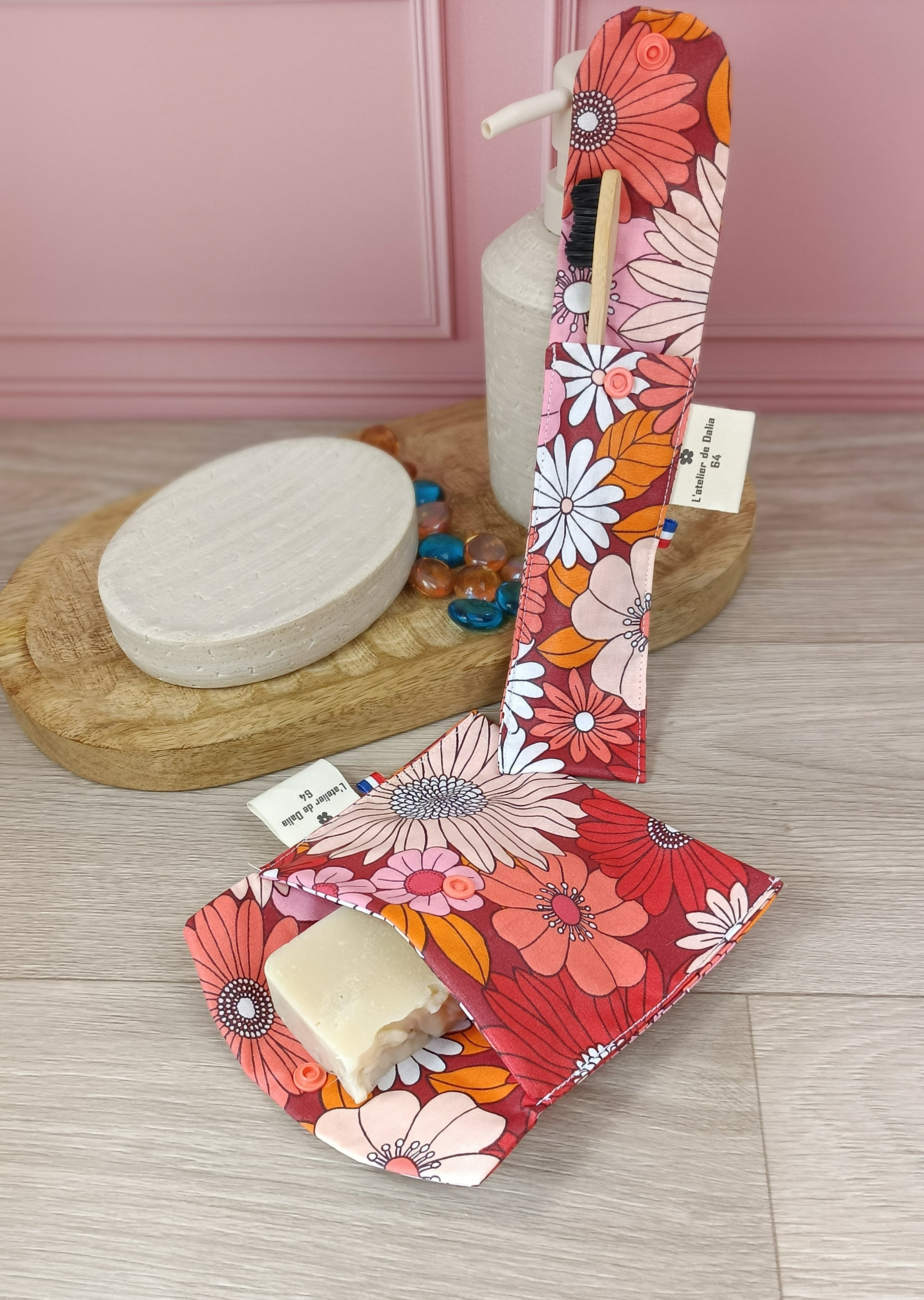 Étuis à brosses à dent et pochettes à savon lavables - Collection Ibiza