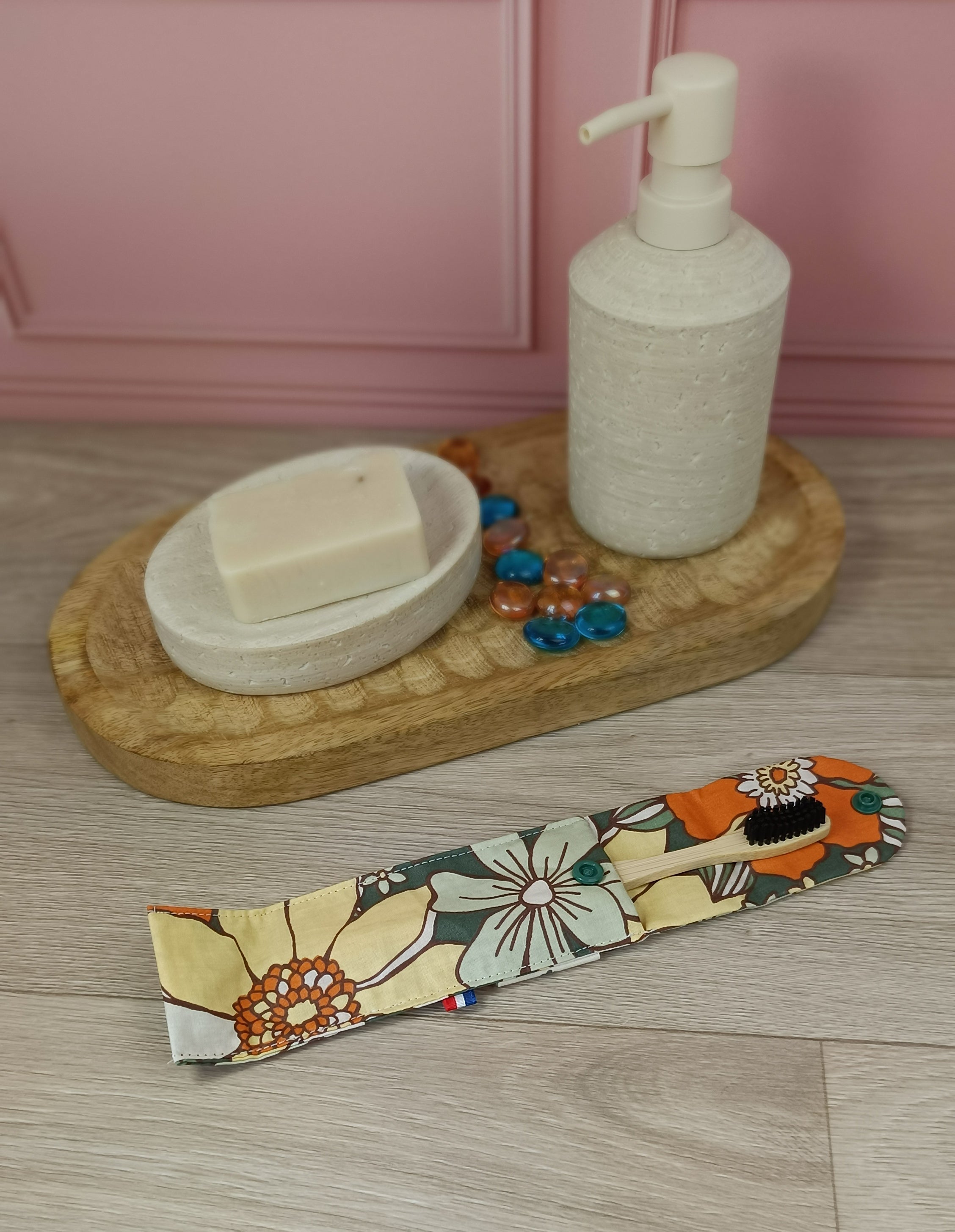 Étuis à brosses à dent et pochettes à savon lavables - Sunflower