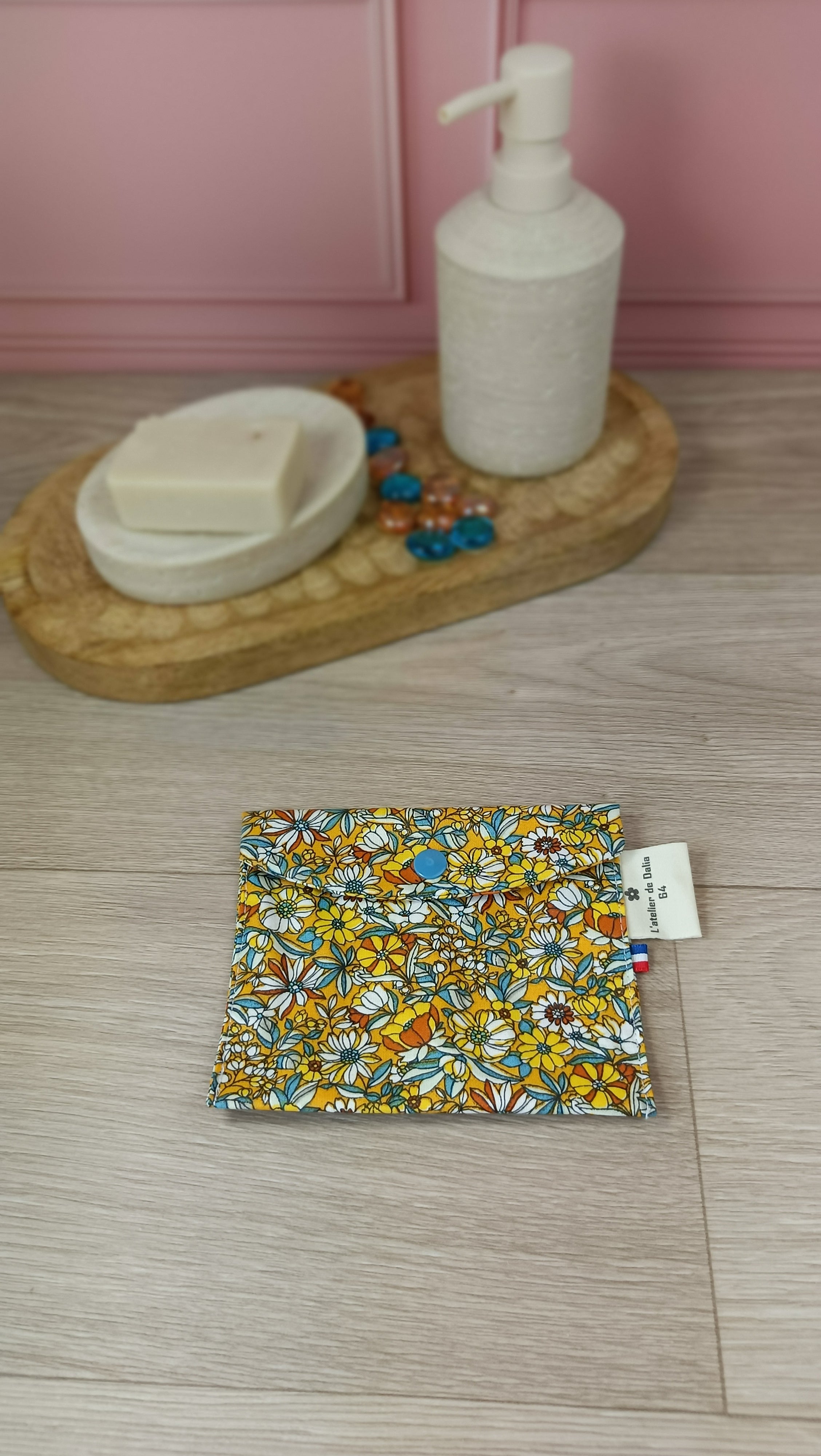 Étuis à brosses à dent et pochettes à savon lavables - Tournesol