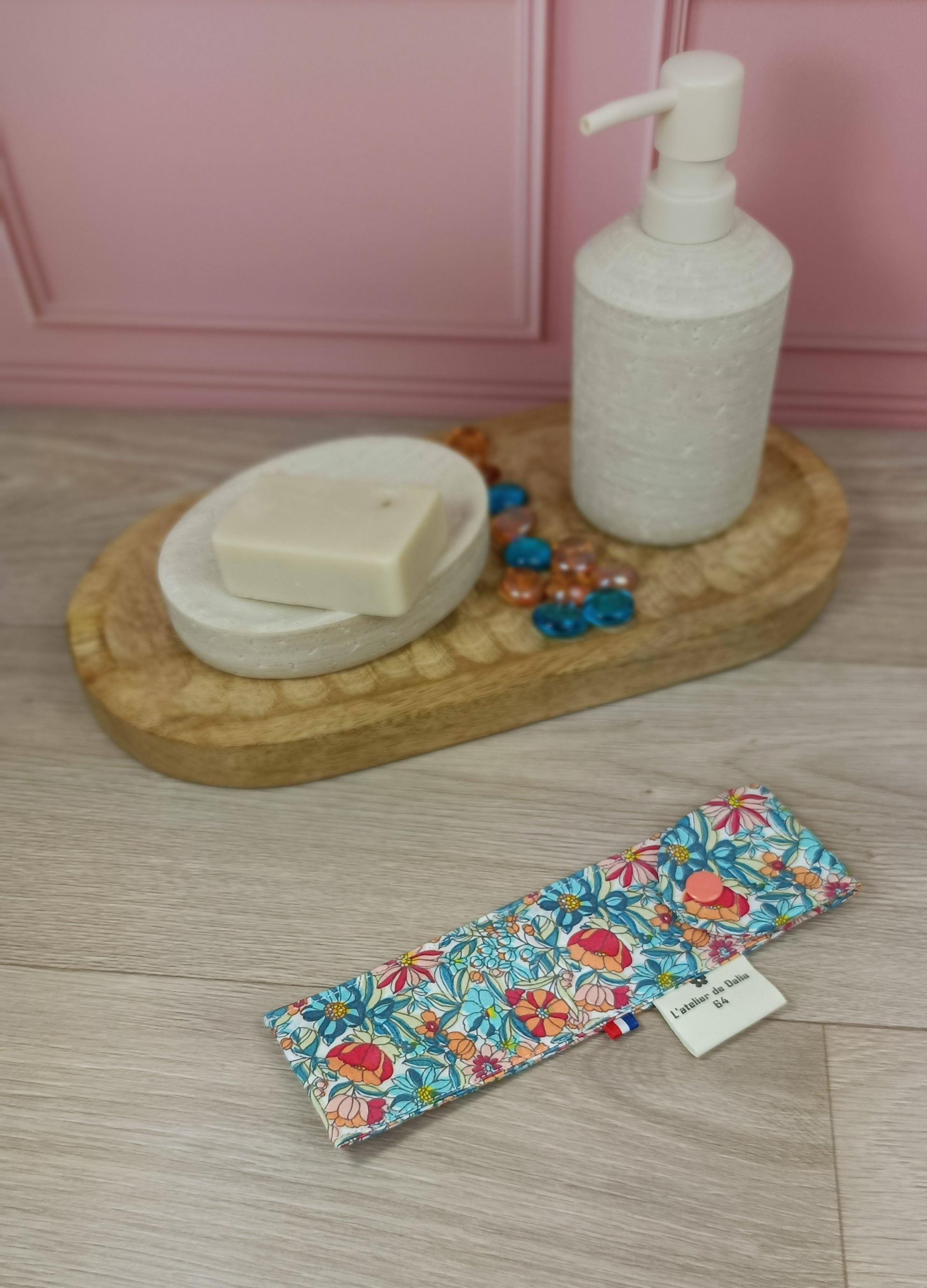 Étuis à brosses à dent et pochettes à savon lavables - Valentine