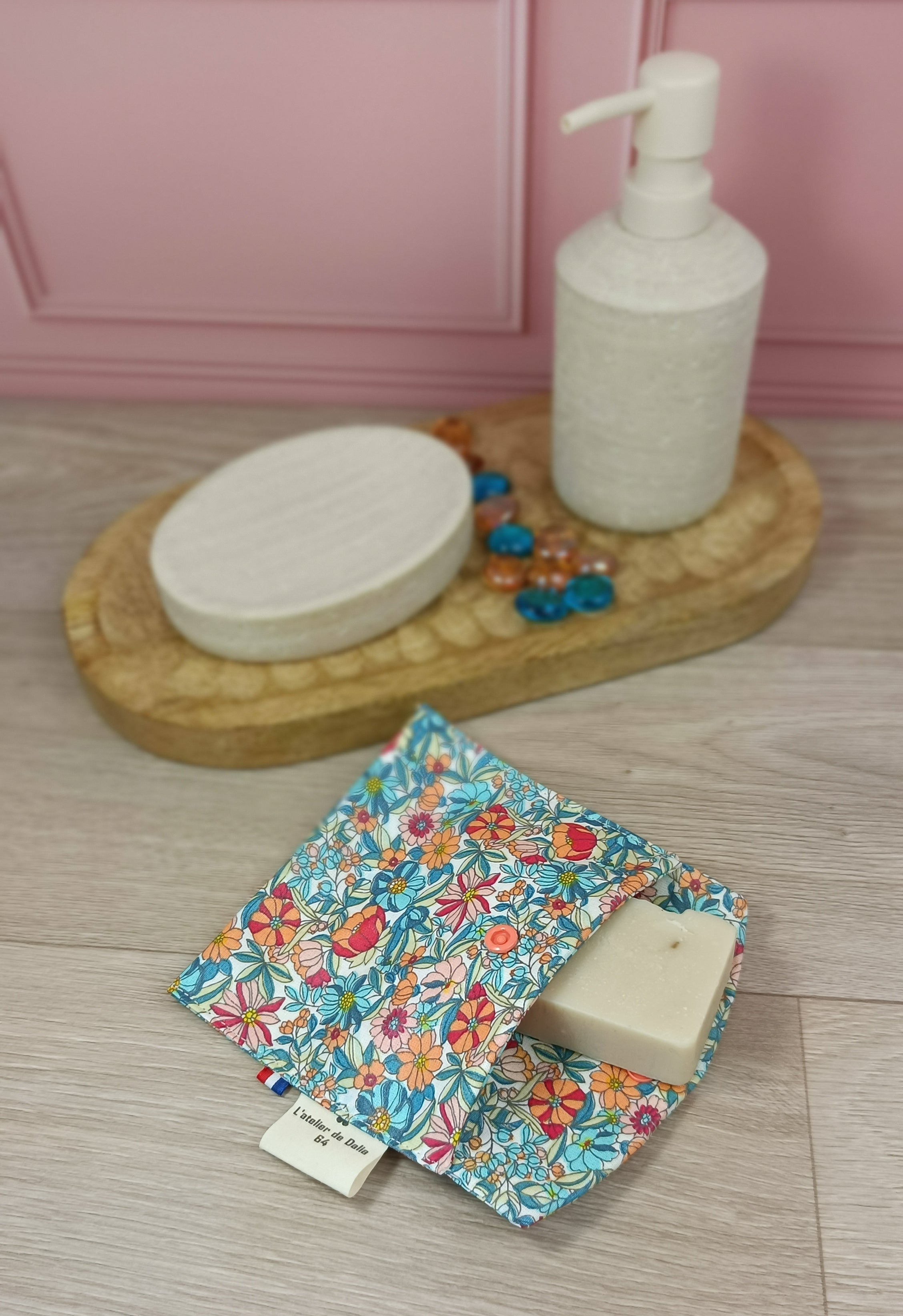 Étuis à brosses à dent et pochettes à savon lavables - Valentine