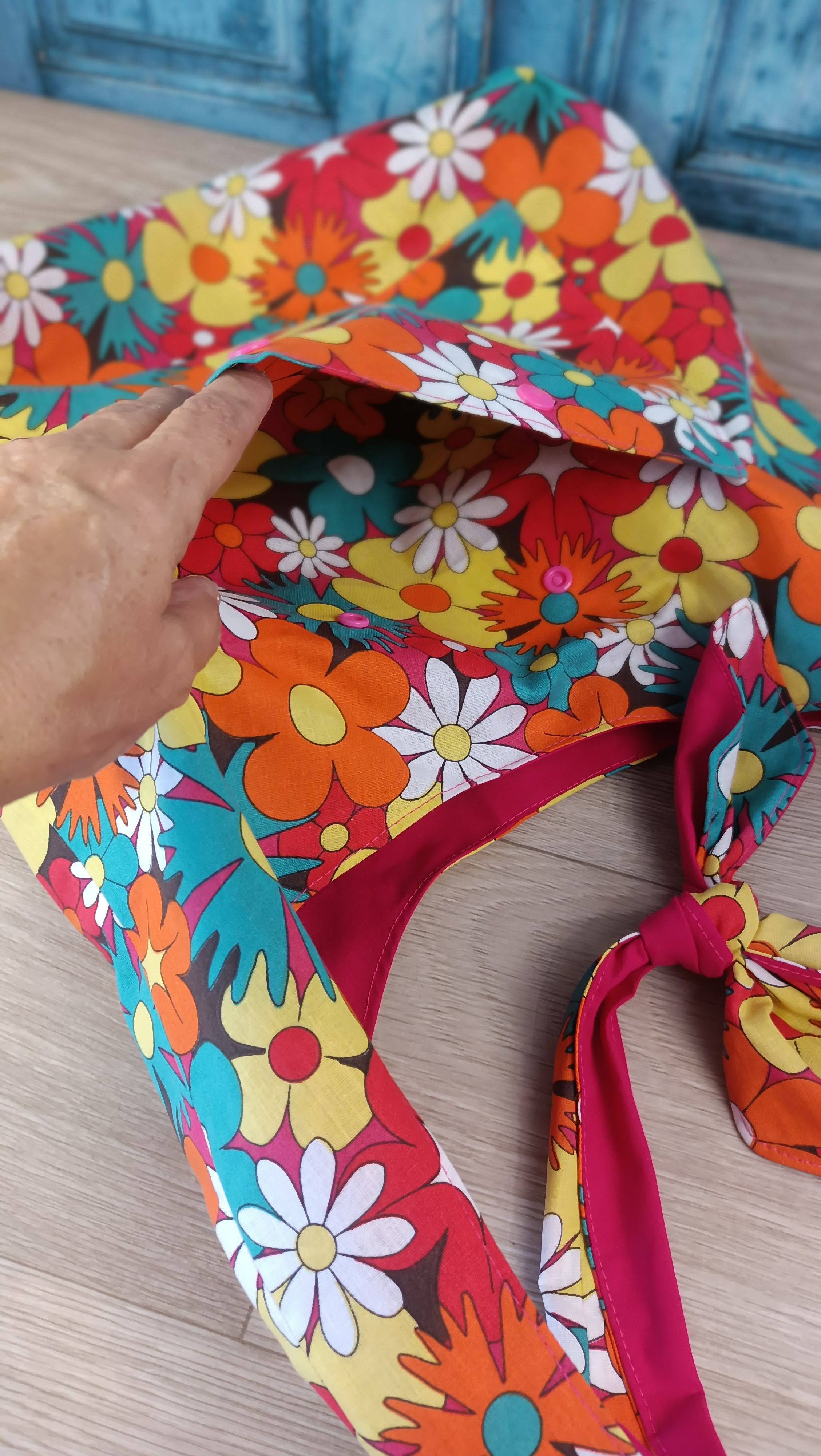 Sac bandoulière - BOHO - Fleurs XXL multi