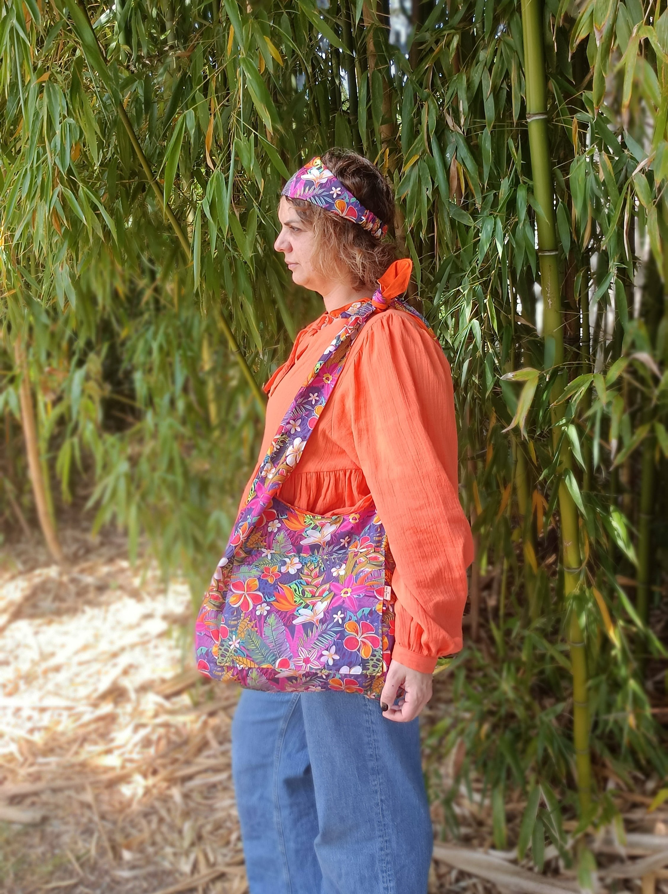 Sac bandoulière - BOHO - Tropicale