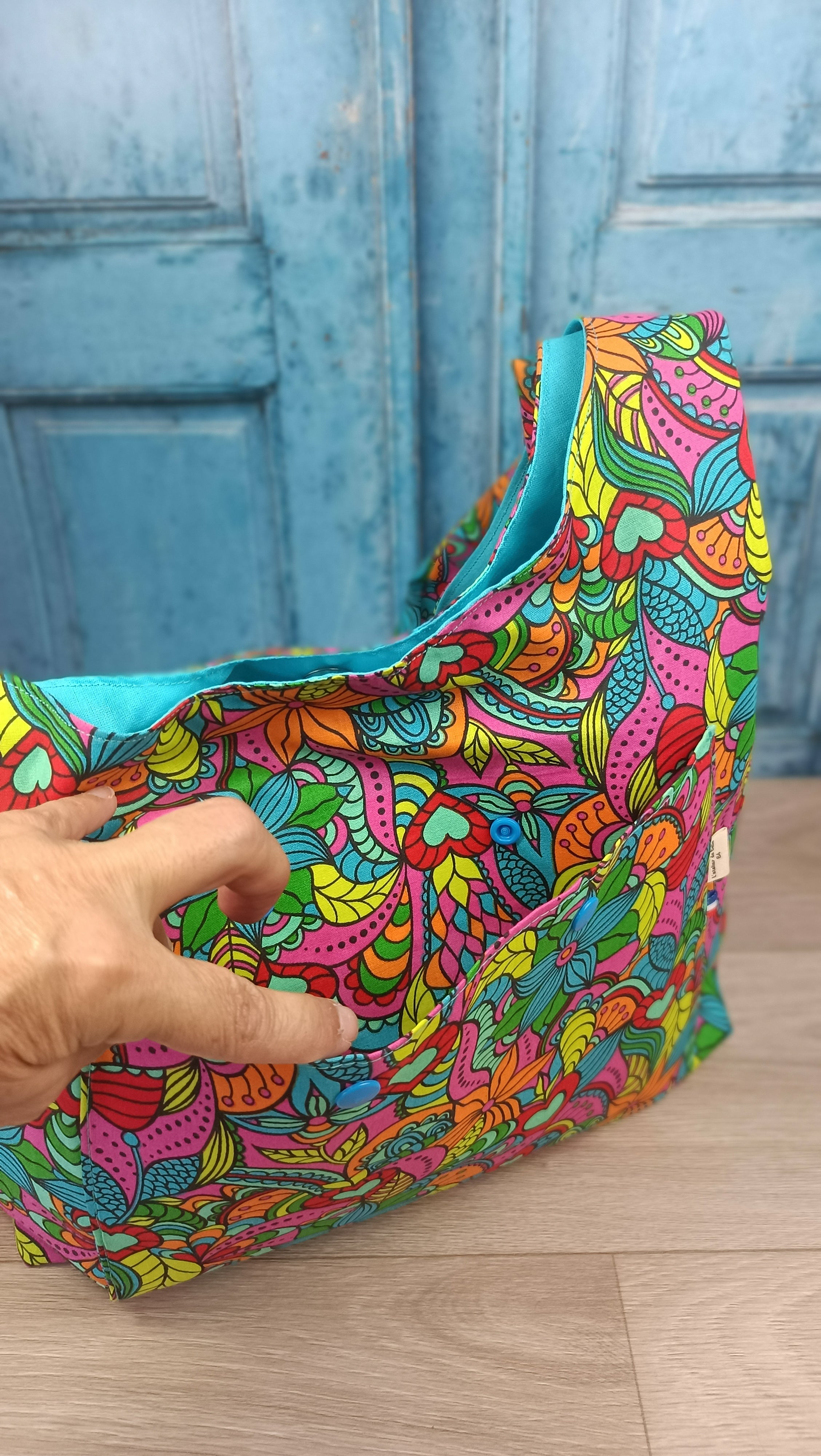 Sac bandoulière - BOHO - Orchidée