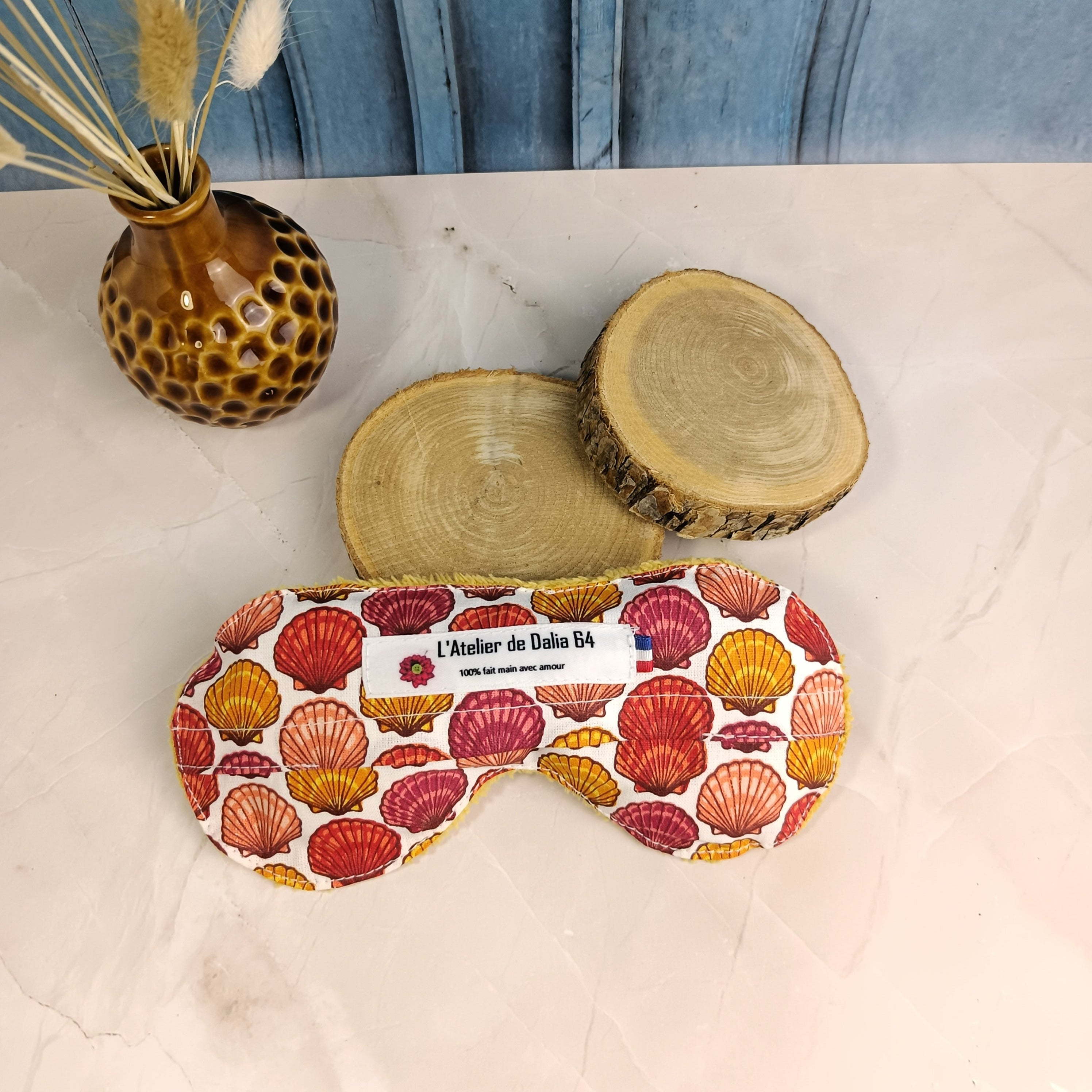 Masques relaxant pour les yeux coquillage