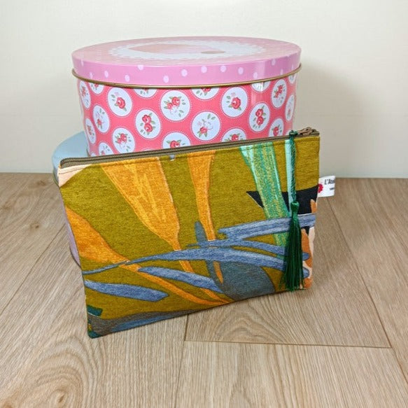 Sac grand cabas panier et sa pochette assorti - grand modèle - Françoise