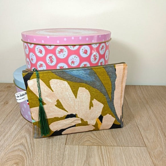 Sac grand cabas panier et sa pochette assorti - grand modèle - Françoise