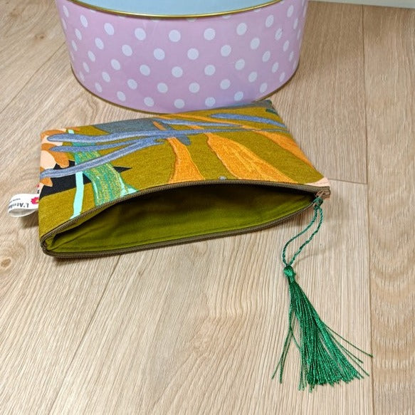 Sac grand cabas panier et sa pochette assorti - grand modèle - Françoise