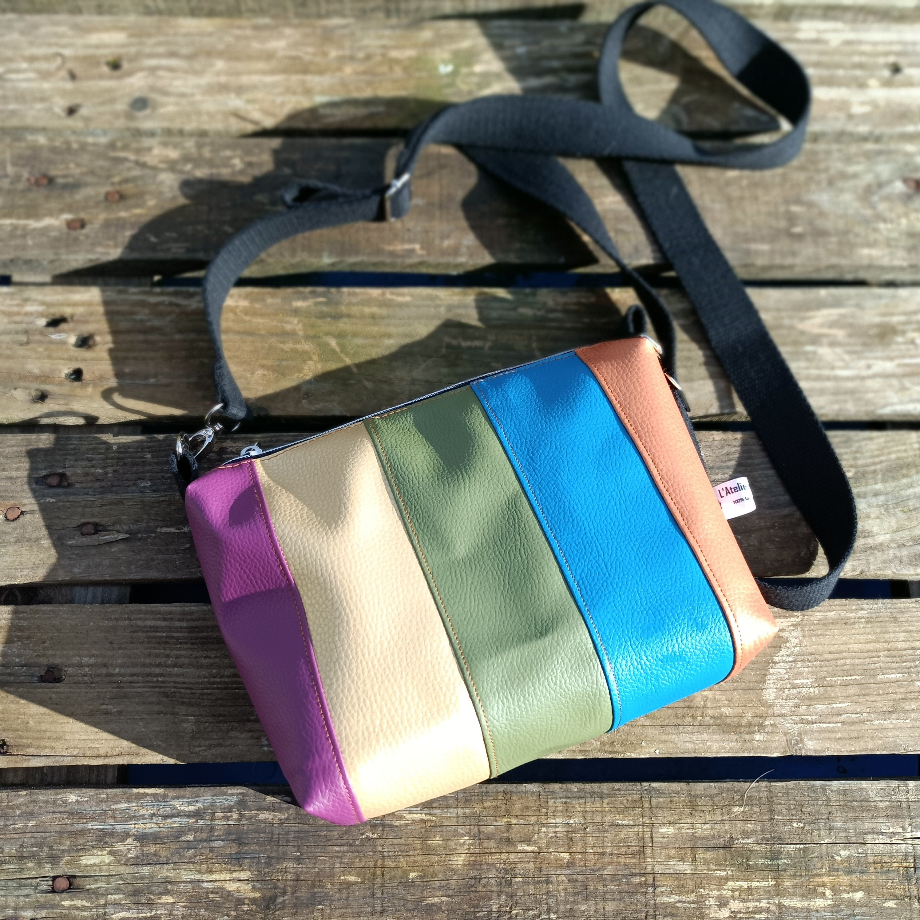 Sac à main bandoulière - Arc en ciel 1