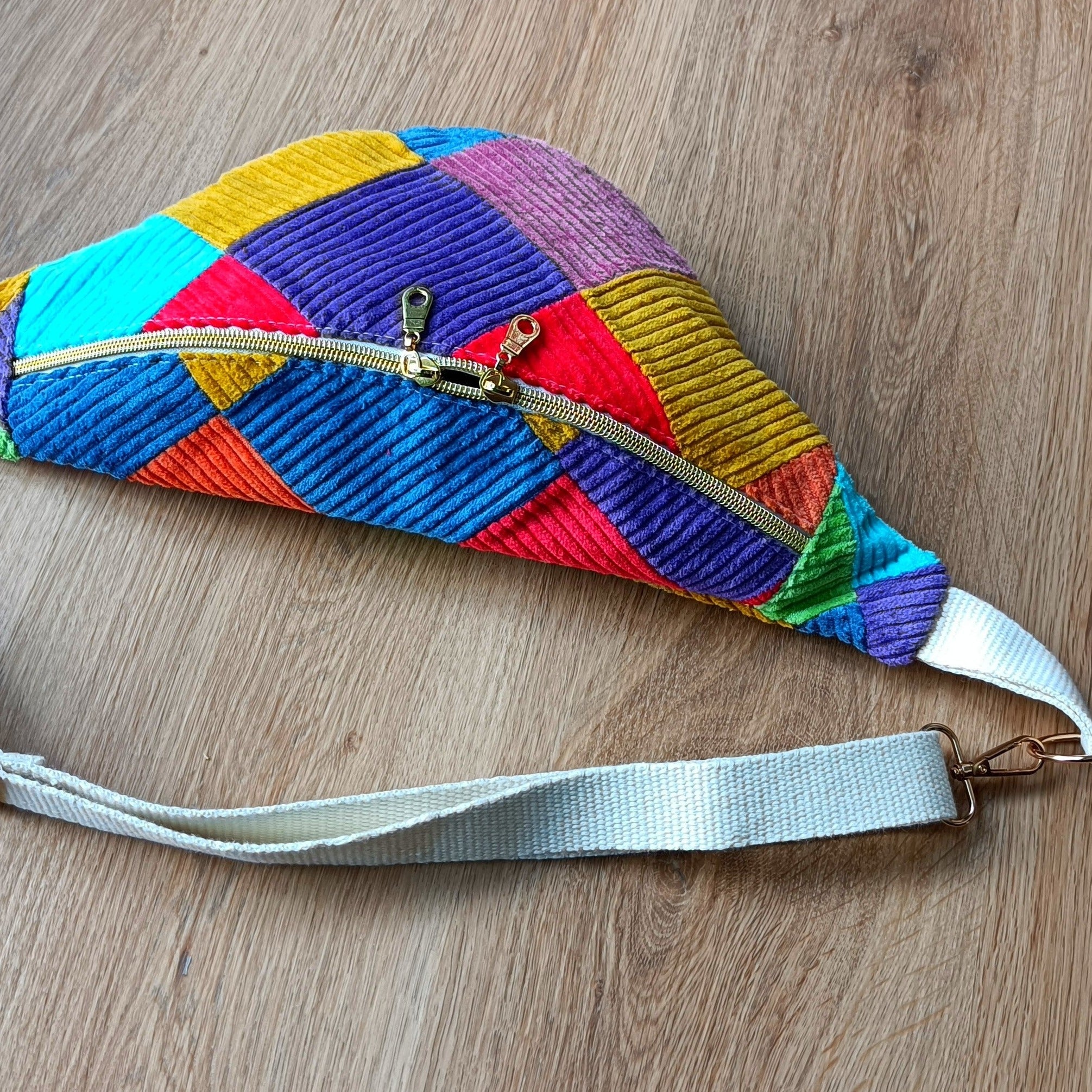 Sac banane - Collection velours côtelé - couleur multicouleurs2
