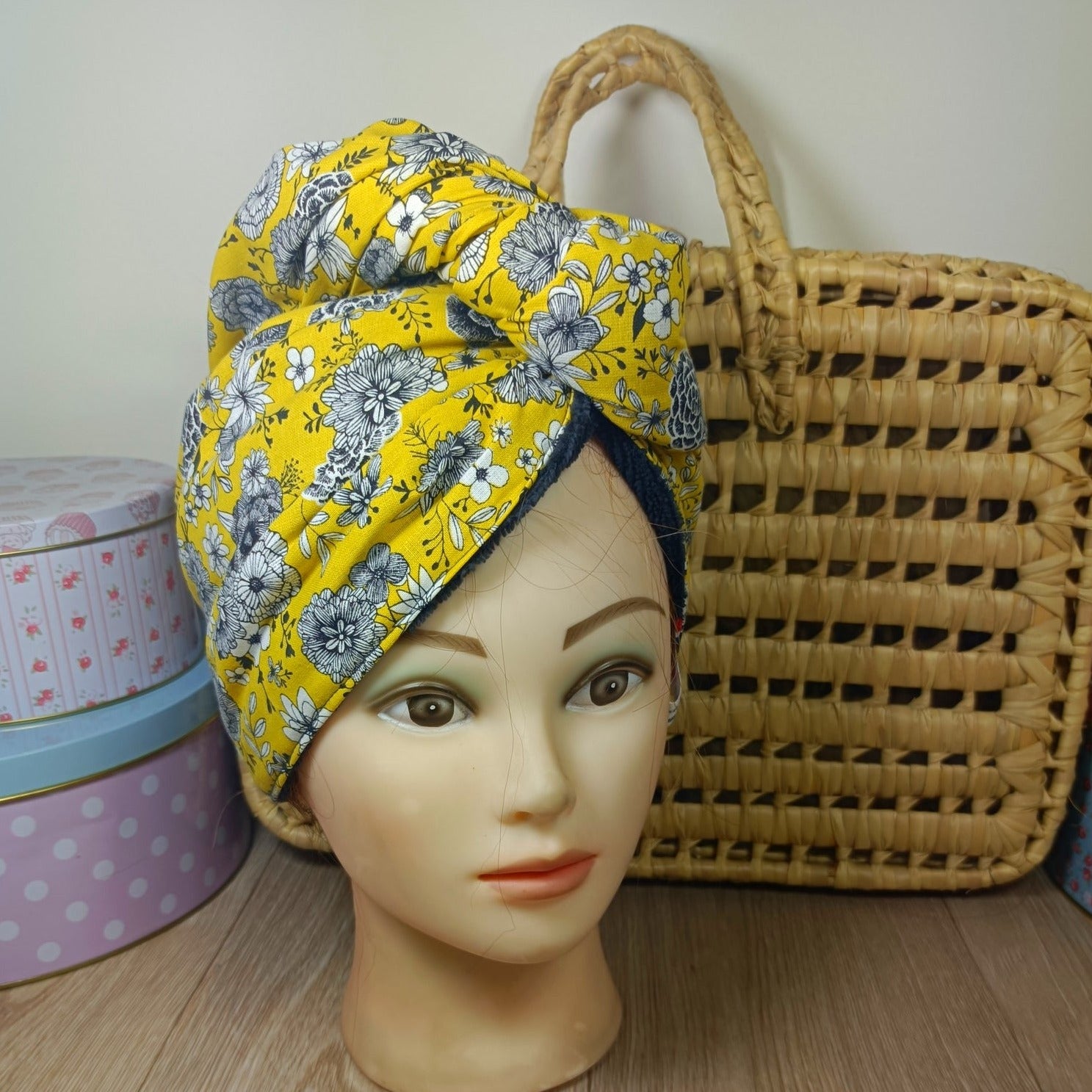 Serviette turban cheveux disponible