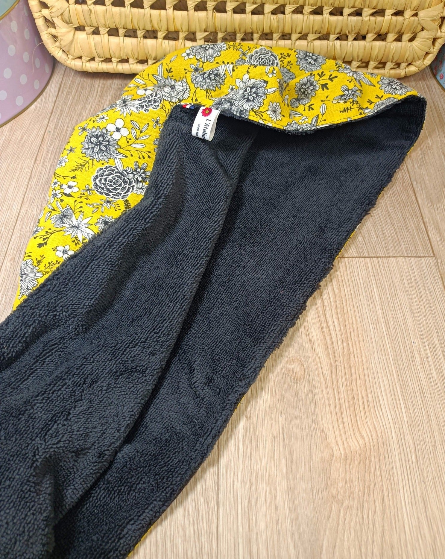 Serviette turban cheveux disponible